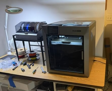 QIDI Max4 Combo 3D Printer, 390×390×340mm Build Volume, 65℃ Heated Chamber | 370°C nozzle, dual Z lead screws, max 800mm/s high speed, auto-leveling, AI camera, Polar Cooler optional, multi-materials customer photo 1