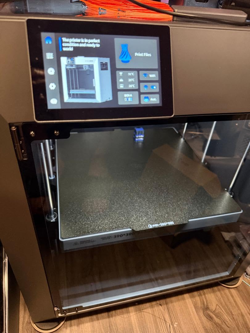 QIDI Max4 Combo 3D Printer, 390×390×340mm Build Volume, 65℃ Heated Chamber | 370°C nozzle, dual Z lead screws, max 800mm/s high speed, auto-leveling, AI camera, Polar Cooler optional, multi-materials customer photo 2