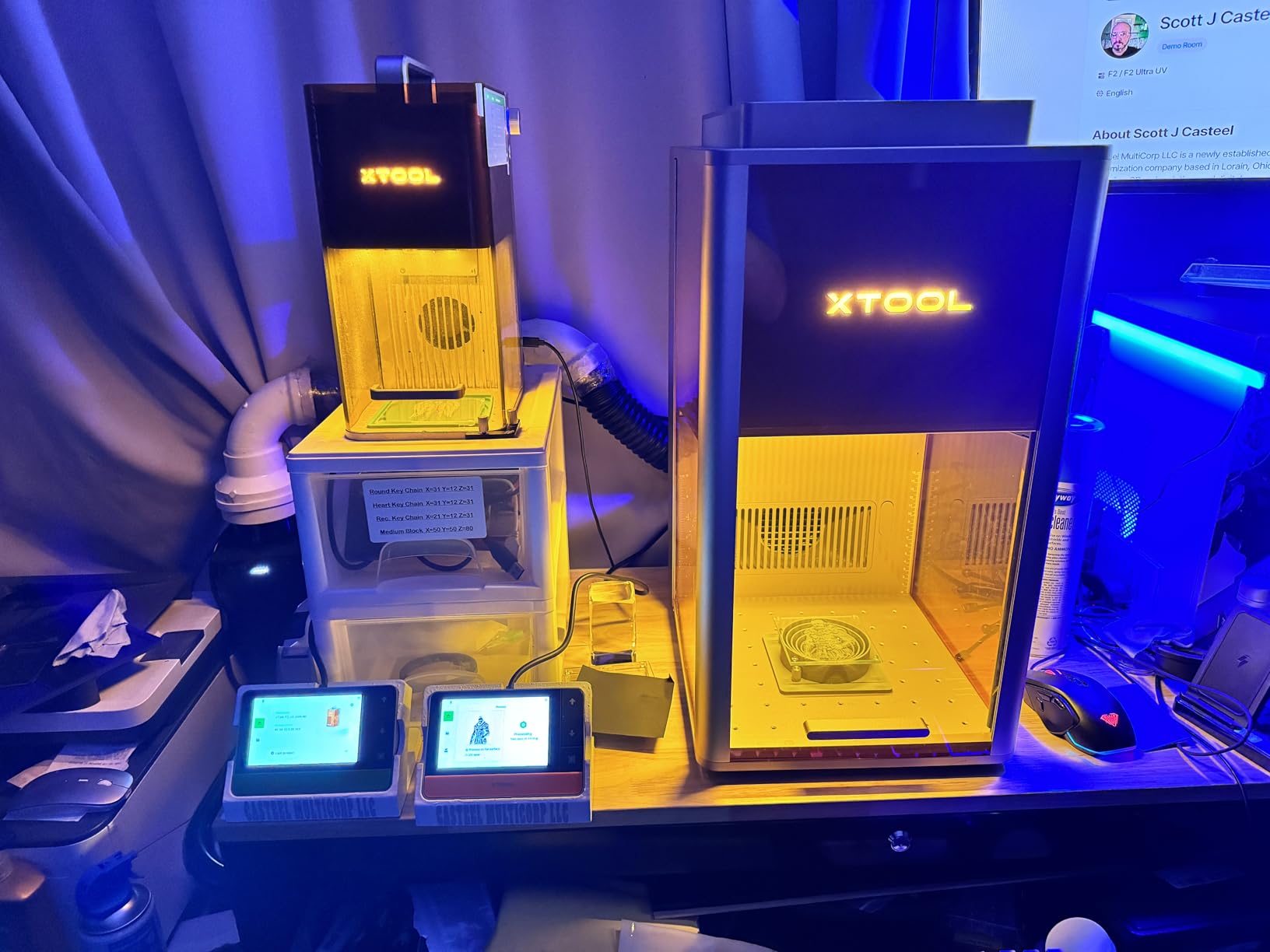 xTool F2 Ultra UV Laser Engraver, 5W UV Laser 3D Inner Fine Glass Engraving | Dual 48MP Cameras, 15,000 mm/s High Speed, AI Powered 2D-to-3D Software, Ultra-Precise Detail on Glass Plastic Acrylic customer photo 1