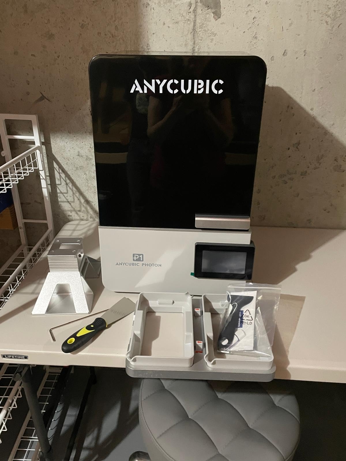 ANYCUBIC Photon P1 Resin 3D Printer, with Dual-Color/-Material Printing, Engineering-Grade Resin Compatible, Stability Industrial Ball Screw, Large Build Size 8.78x4.96x9.05in customer photo 2