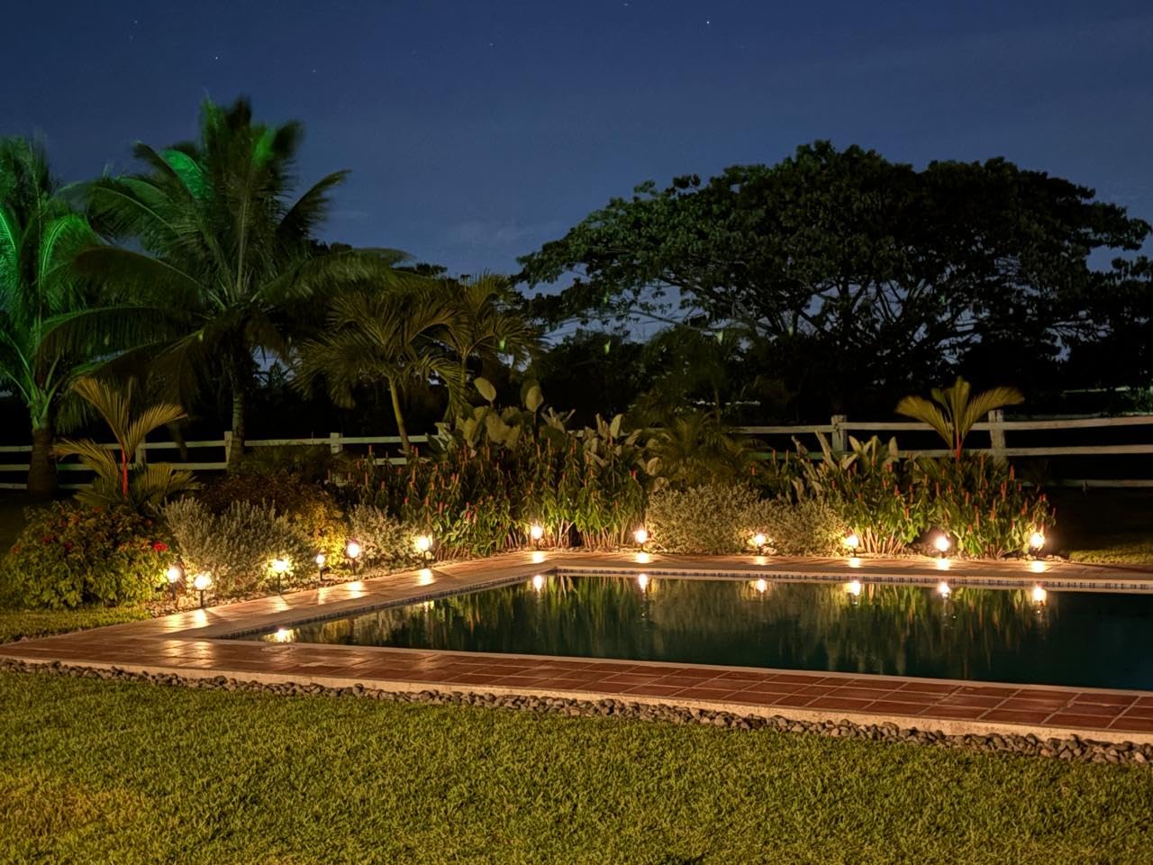 Amzarp 8 Pack Solar Garden Lights, Bright LED Solar Pathway Lights Outdoor IP65 Waterproof Rugged Shatterproof Auto On/Off for Landscape Garden Yard Walkway Driveway Lawn Lighting (3000K Warm White) customer photo 2