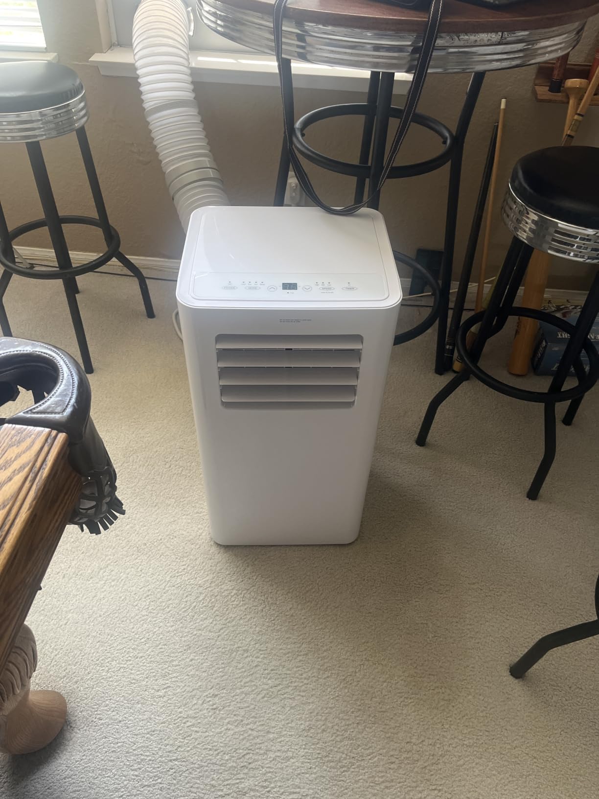 EUHOMY 12,000 BTU Portable Air Conditioners, 5-in-1 Smart AC Unit, Heat | Voice/App/Remote Control, Portable AC Unit with Heat, 550 Sq. Ft., 450 CFM, 24H Timer, 50dB, 20-50 in. Window Kit, 2 Speeds customer photo 2
