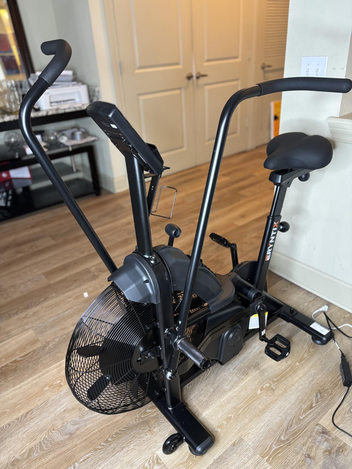 Dual Resistance Air Bike, Magnetic & Air Fan Bike with APP Connection, ISCC PLUS Certified Wind Bike (350LBS Capacity) customer photo 1