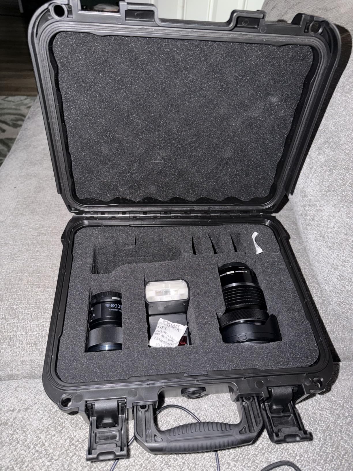 K&F CONCEPT Waterproof Hard Case with Foam, IP67 Camera Case Hard Shell, Portable Protective Storage Case for Camera, Drone, DJI, Photography Equipments, 13.5x11.4x5.3 inch customer photo 1