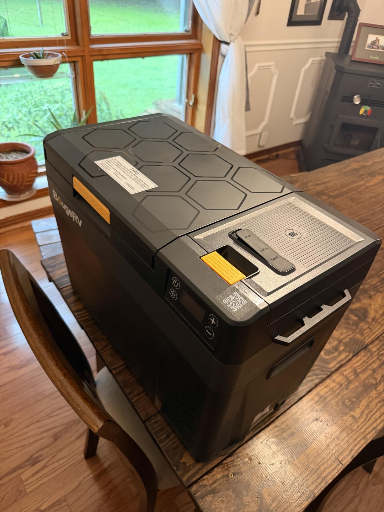 BougeRV Car Refrigerator, CRX3 30 Quart, -4℉~68℉, 12v Portable Freezer | Fast 12-Min Cool to 32℉, 35dB Low Noise, 35W ECO, 12/24V DC 110V AC, Compressor Electric Cooler for Camping, Road Trip and RV customer photo 1