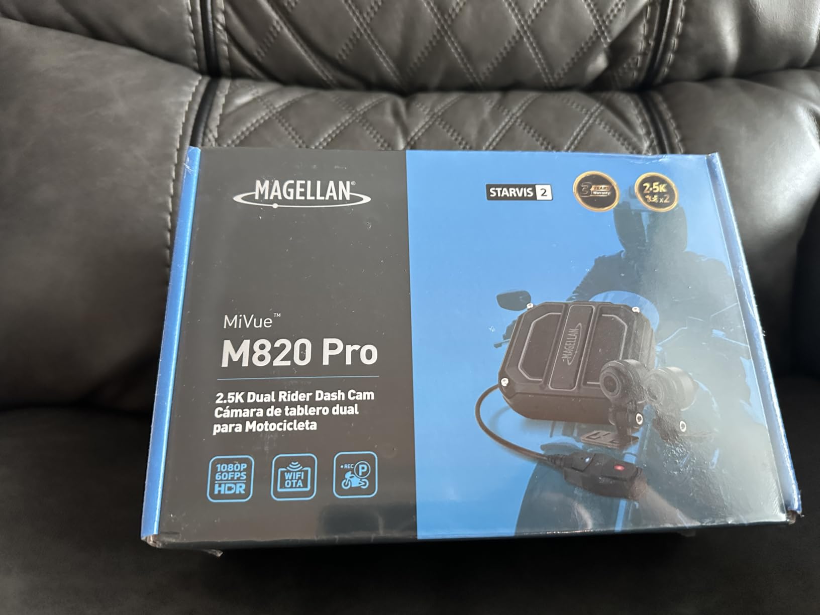Magellan Motorcycle Dash Cam 2.5K Front and Rear, HDR, GPS, WiFi, IP67 | Sony STARVIS 2 Night Vision, 3-in-1 Parking Mode, 64GB Card Included, Voltage Control, App Control customer photo 1