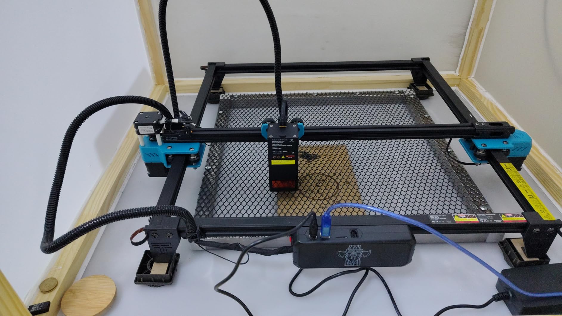 Twotrees TTS-55 Pro Laser Engraver 5500mW Laser Engraving Machine | Laser Cutter, 300 x 300 mm work area, 0.08mm Laser Spot Engraver Machine for DIY, Wood, Metal, Acrylic, Glass, Stainless Steel customer photo 2