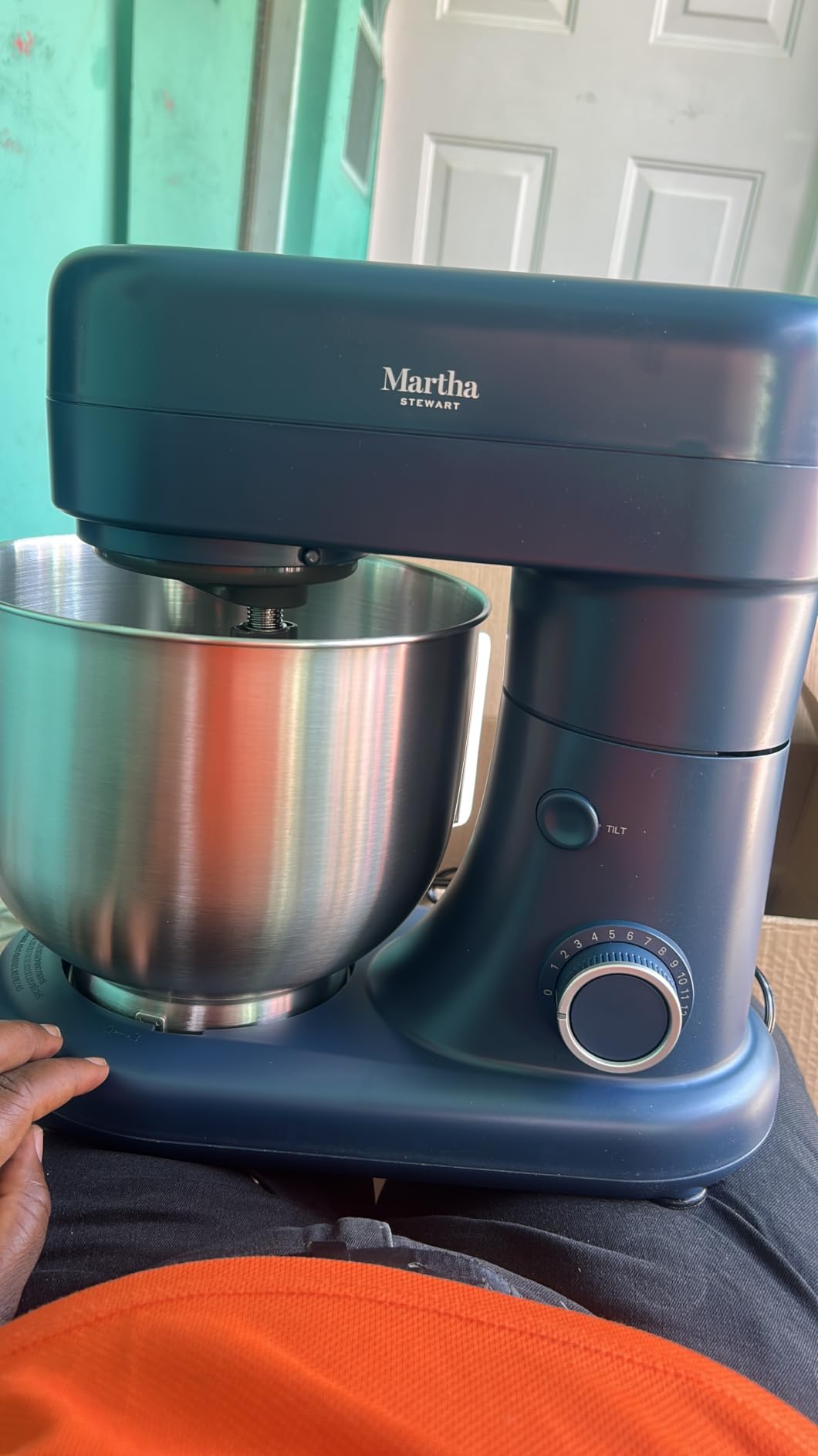 Martha Stewart 5.3QT Tilt Head Stand Mixer, 12 Speeds, Stainless Steel Bowl | Dough Hook, Stainless Whisk, Beater, Removable Splash Shield, Bread, Cake & Whipping, Electric Kitchen Mixer, Caviar Gray customer photo 2