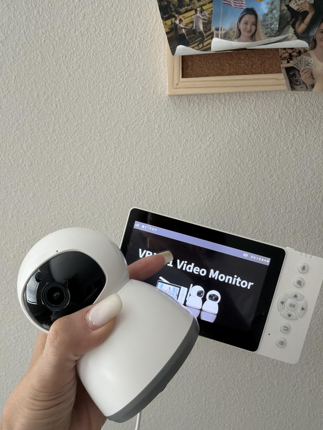 Baby Monitor 1300ft Range, 1080P HD, Pan-Tilt-Zoom, No WiFi, NO app | With 2 cameras, VOX eco mode, 2-way talk, Auto Night Vision, temp monitor, 100% private encrypted link for baby/elderly/pet customer photo 2