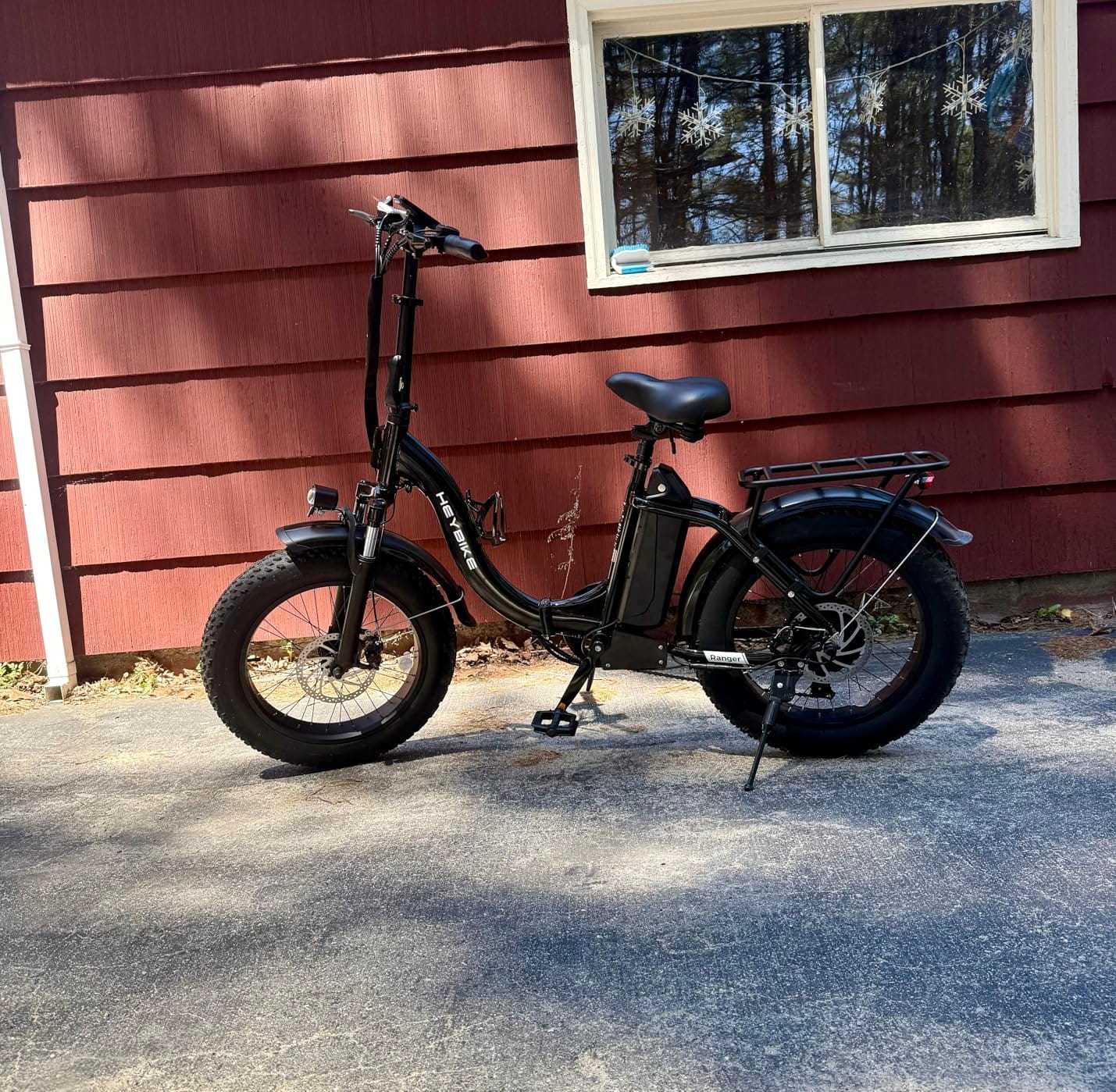 Heybike Ranger 2.0 Folding Electric Bike for Adults, 1400W Peak Motor Ebike | 600Wh Removable Battery, Up to 28MPH & 60 Miles, 20