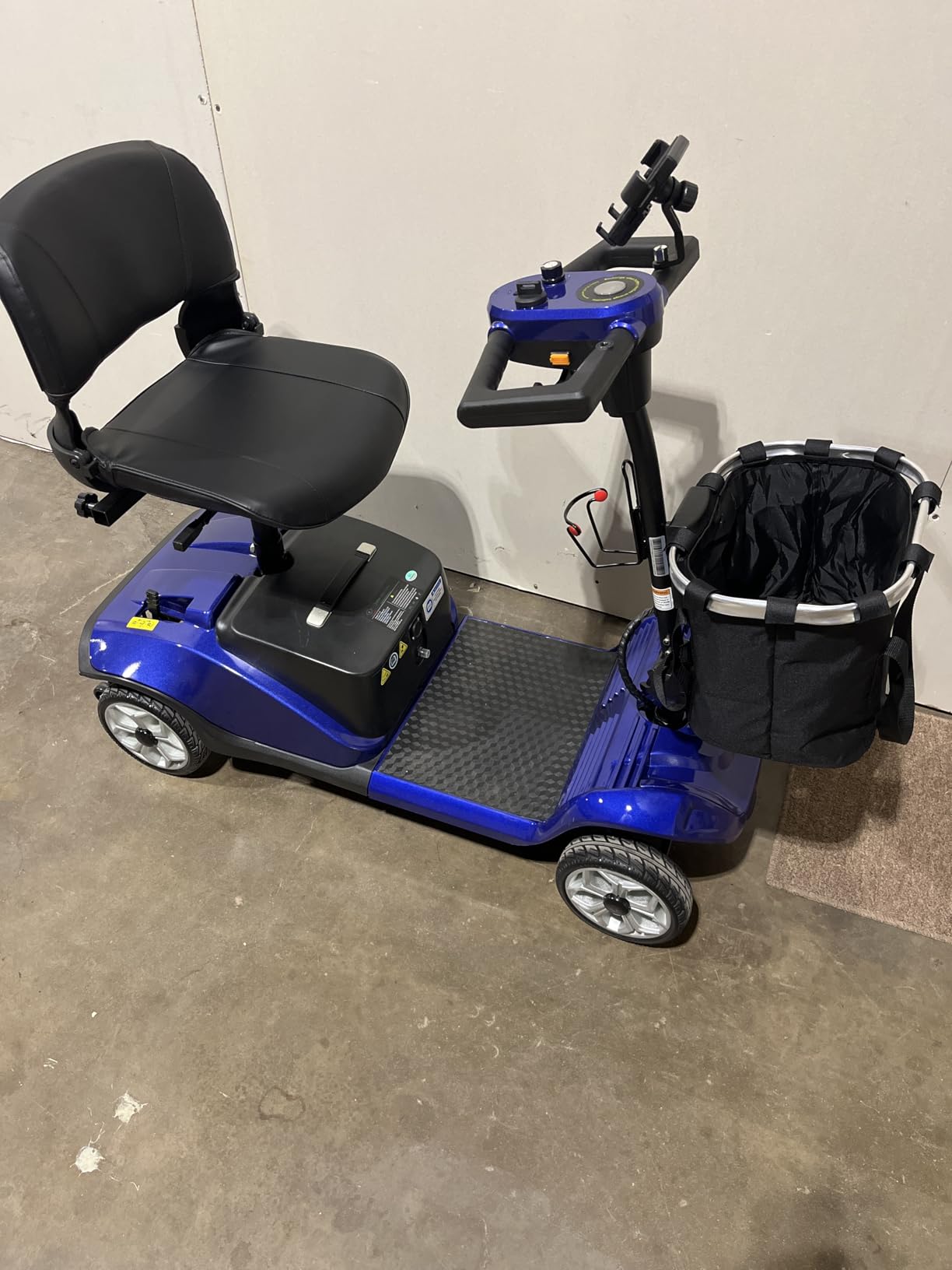 45Miles Mobility Scooter for Seniors/Adults,All Terrain Mobility Scooter | FSA Eligible, Lithium Battery, with Taillight, GPS Tracker, USB Charging, 300LBS Capacity, 350W Dual Baskets customer photo 1