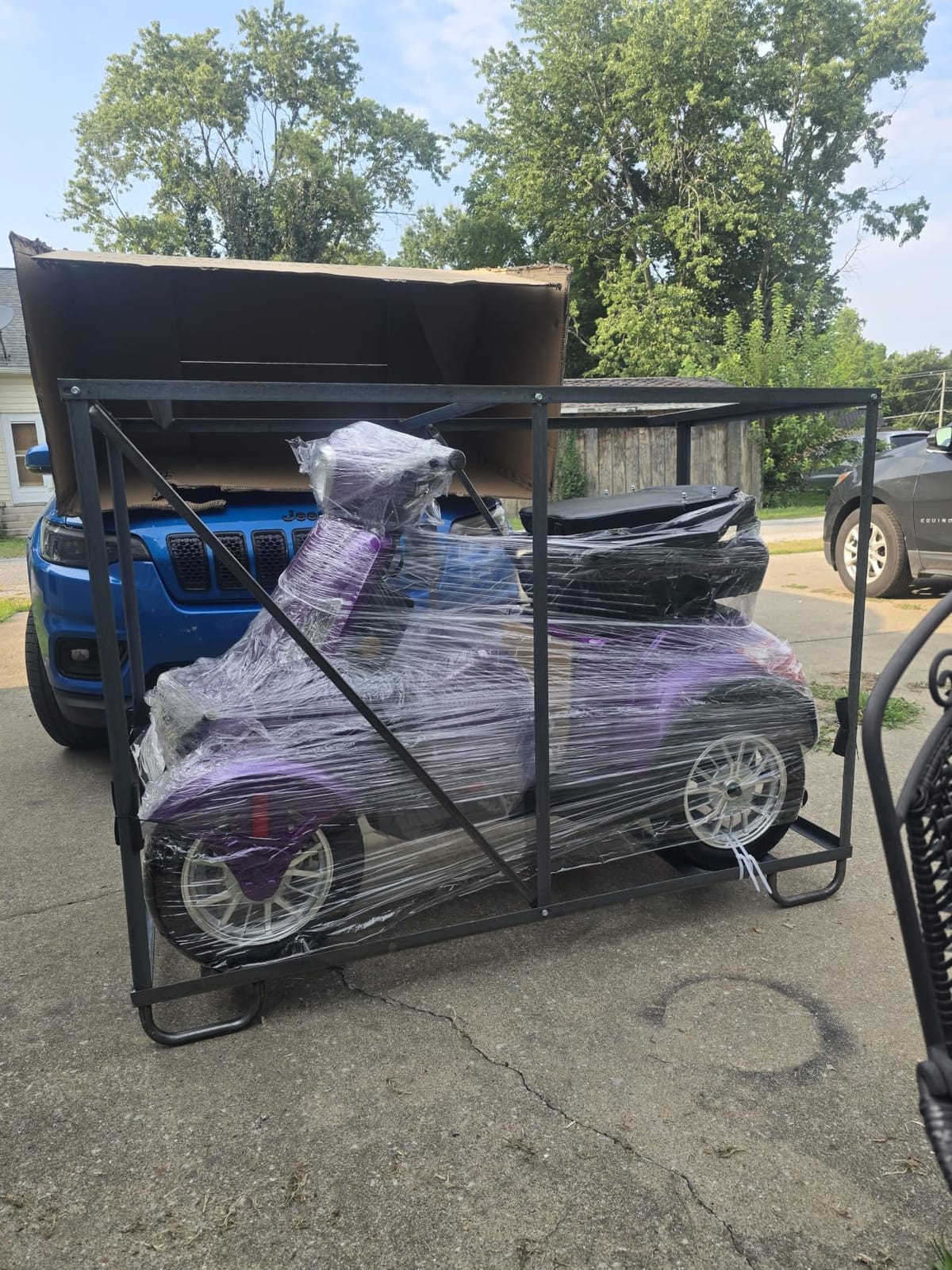 Super Large Electric 4 Wheel Mobility Scooters, Heavy Duty 800W Wheelchair Device, 25 Miles Long Range, All Terrain Mobility Scooter, Speed Adjust, Remote Key, Receive Ready to Ride (Blue) customer photo 1