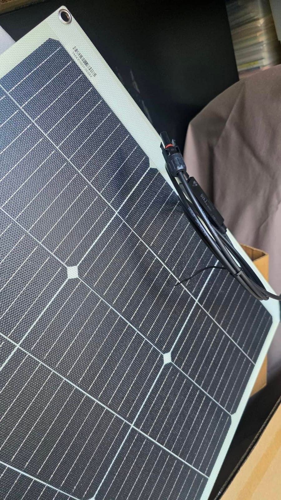 Solarapex 100W Fiberglass Flexible Solar Panel, ETFE Coated Lightweight Mono | 270° Flexible Design with IP68 Waterproof ETFE Coating for 12V Battery Charging, RV, Boat, Marine, Camping & Off-Grid customer photo 1