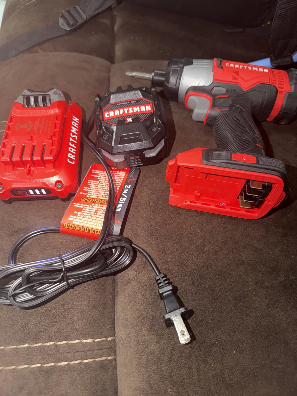 CRAFTSMAN Cordless 1/4 Impact Driver with 2 Ah Lithium Ion Battery, Charger and PH2 Screwdriving Bit, LED Light, High Torque, Variable Speed, 2900 RPM (CMCF801D1) customer photo 2