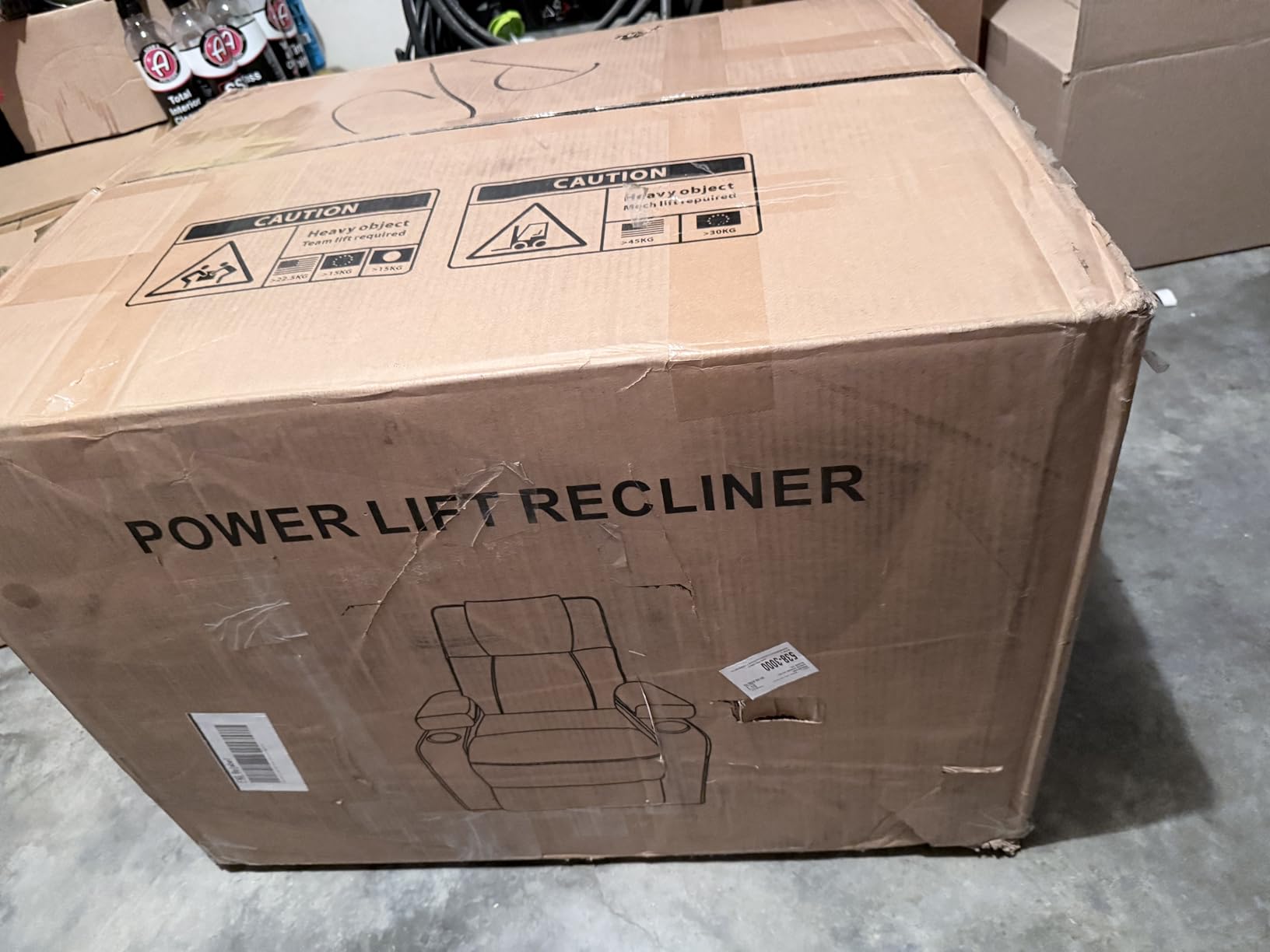 Leather Power Lift Recliner Chair for Elderly, with Massage & Heat | Electric Lifting Chair with Remote Stand Assist, Cup Holders, Reclining Sofa for Living Room, Bedroom, Small Spaces, Brown customer photo 1
