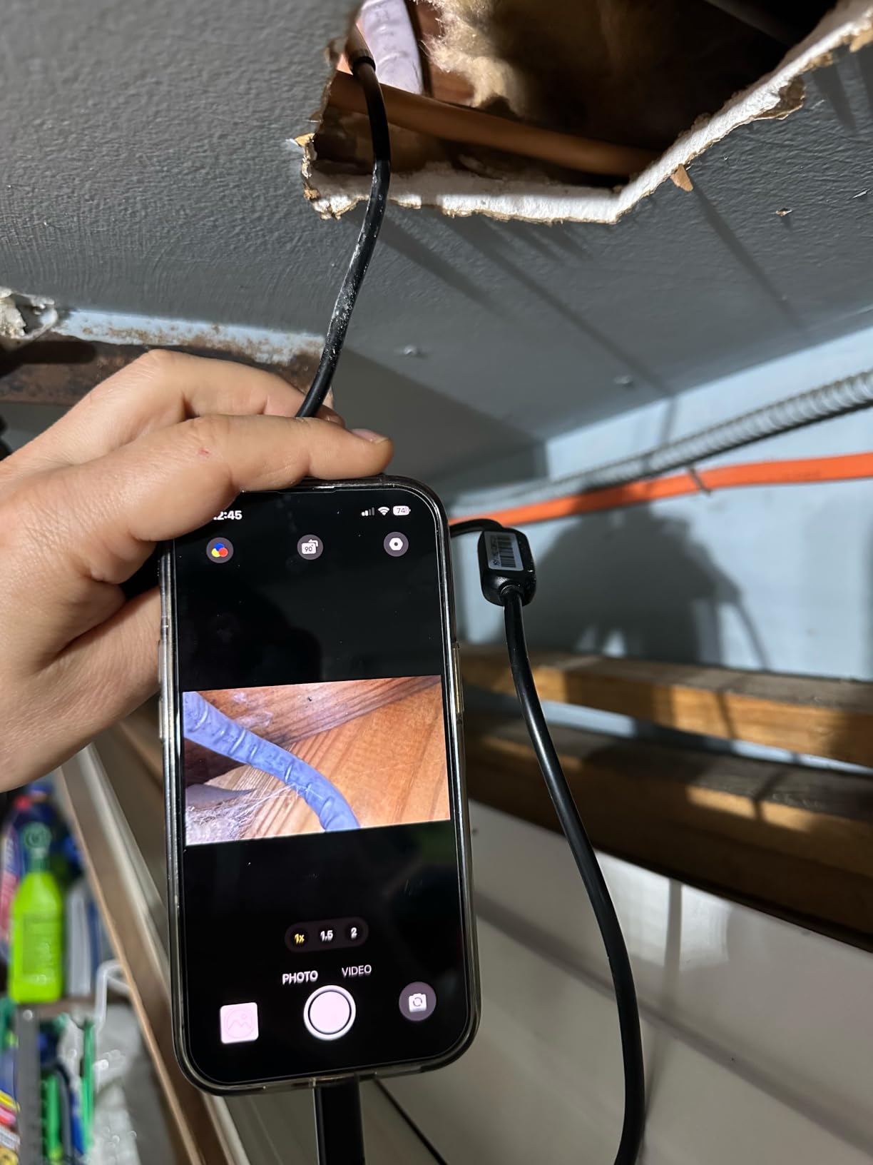 DEPSTECH 2K Endoscope Camera with Light, Dual Lens 2560P Phone Borescope | Inspection Scope for iPhone Android, Semi-Rigid Snake Cable, 9LEDs, IP67 Waterproof, for Automotive, HVAC, Plumbing, Mechanic customer photo 2