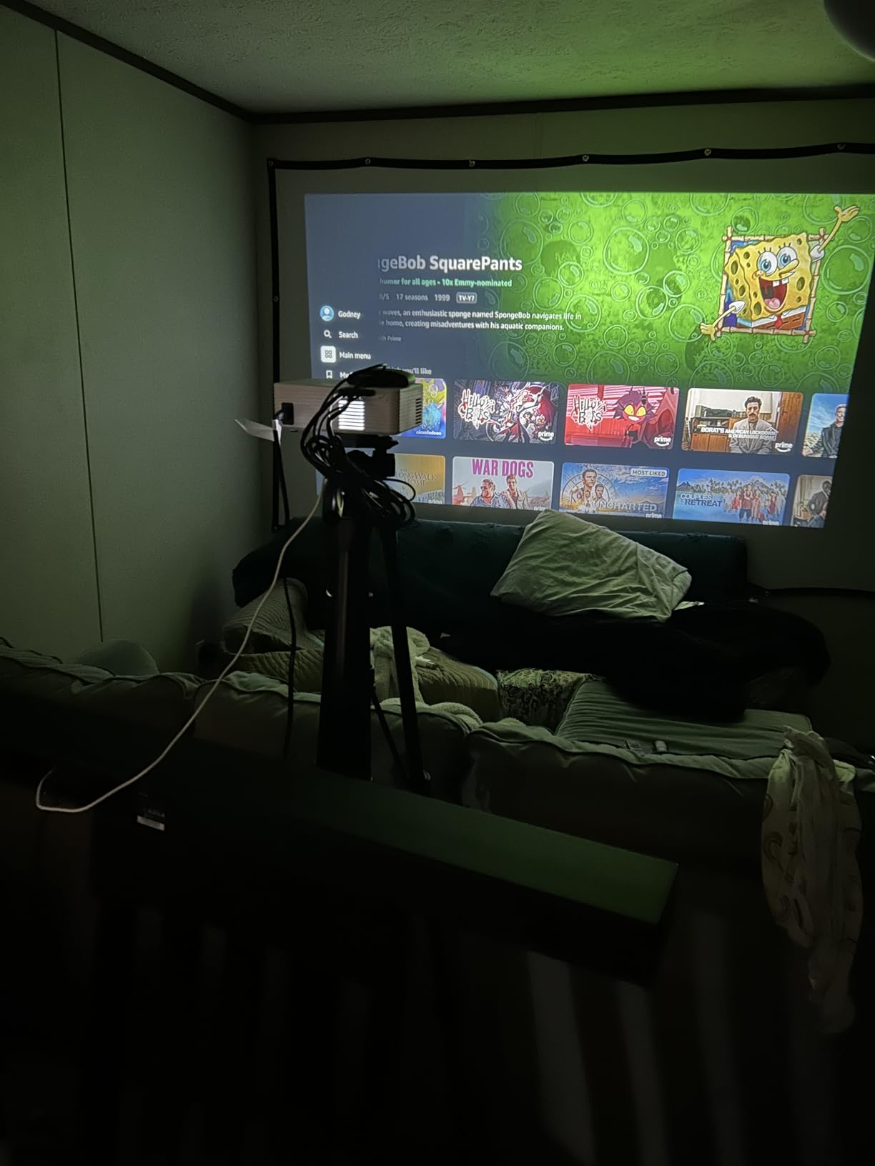 Mini Projector for iPhone, ELEPHAS Portable Projector for Bedroom | Built-in Speaker, 1080P Support, Small Pocket Movie Proyector Compatible with Android/iOS/Windows/TV Stick/HDMI/USB customer photo 2