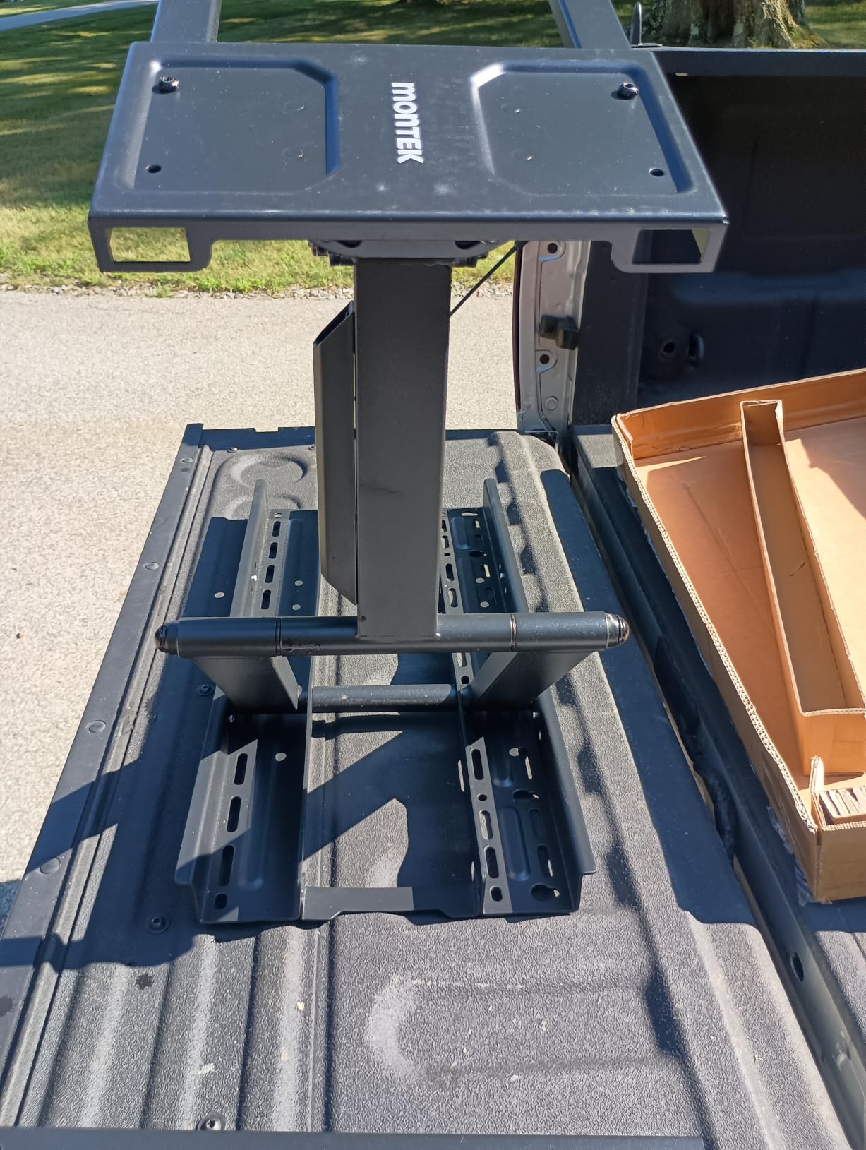 monTEK Heavy Duty TV Wall Mount for 50-100 inch XL TVs up to 176 lbs | +5/-15 Tilt, +/-90 Swivel, +/-5 Leveling, 4X Load Tested, 25