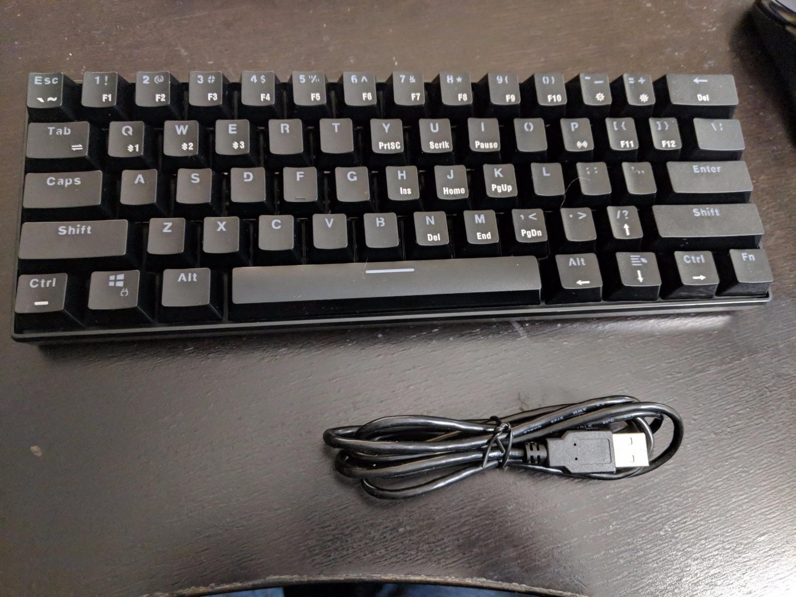 RK ROYAL KLUDGE RK61 Wireless 60% Mechanical Keyboard, Mini Portable Size | 61 Keys Triple Mode BT5.0/2.4G/USB-C Compact Gaming Keyboard, PBT Keycaps, Pro Software, Hot Swappable Custom Switches customer photo 1