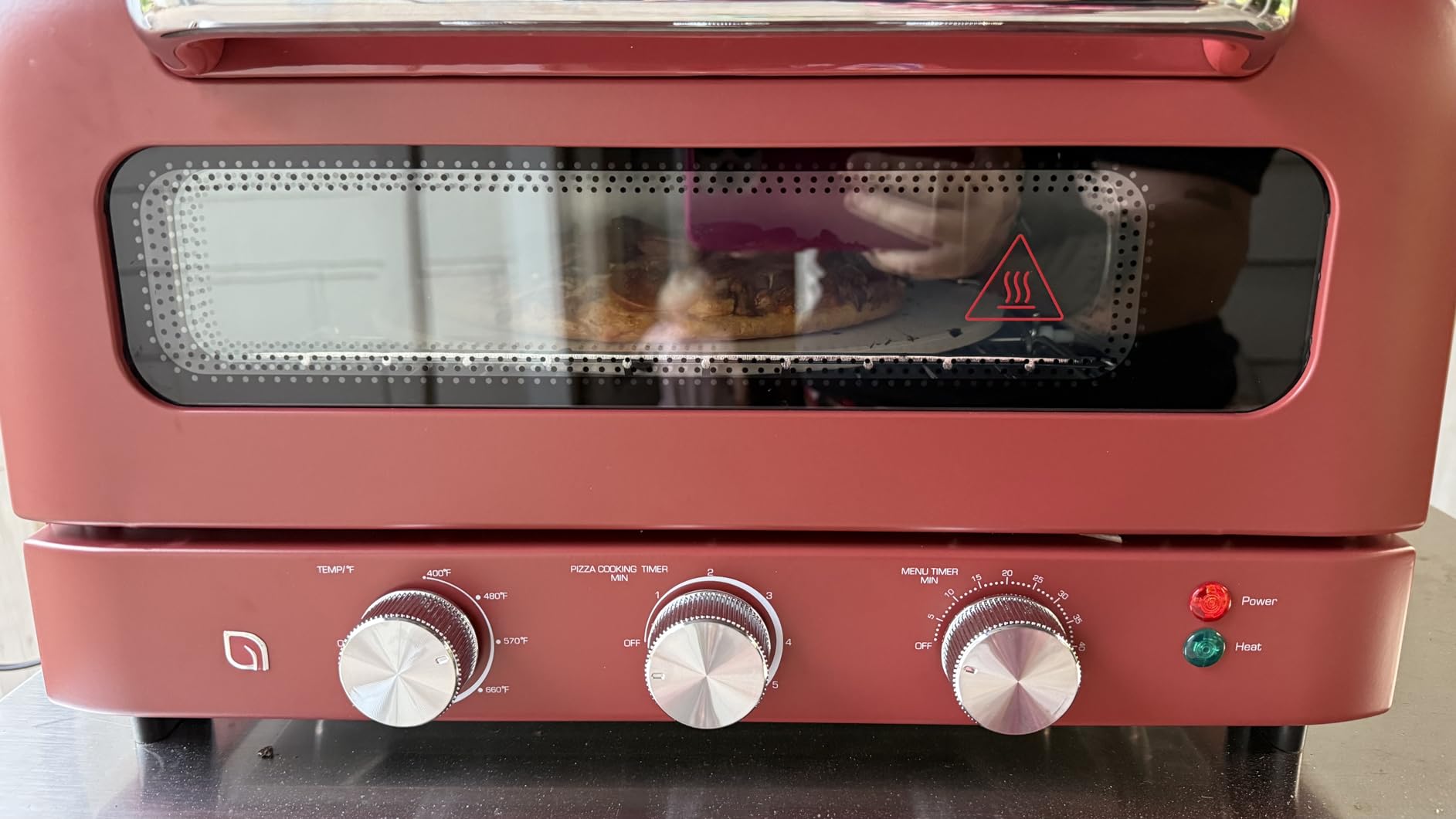 WILLOW Eco Series Electric Indoor Pizza Oven - 1800W, 5 Presets, Heats up to 750°F, Countertop Pizza Maker with 12
