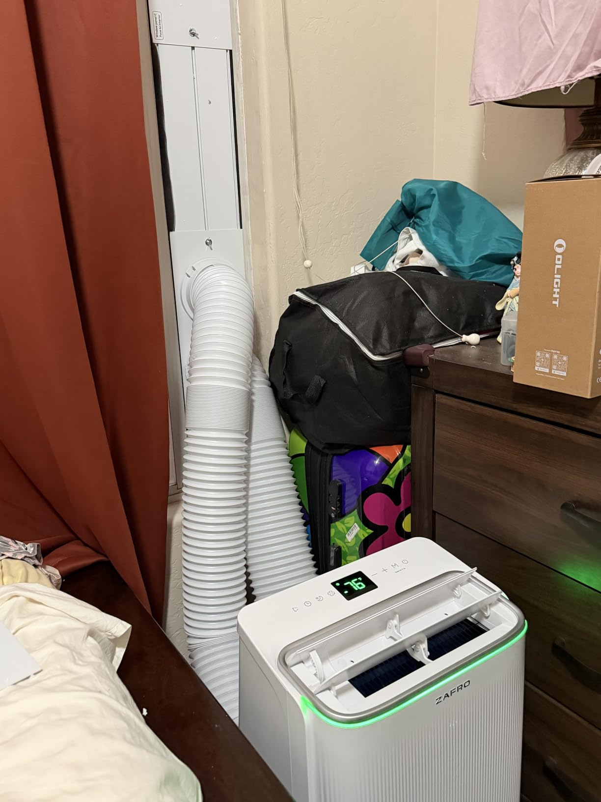 ZAFRO Smart Inverter Portable Air Conditioners, 14000 BTU (10000 BTU SACC) | Dual Hose Portable AC Unit with Energy Saving/Ultra Quiet(42dB 2026)/Drainage-free Cool/APP/Remote for Multi-Scenario Use customer photo 1