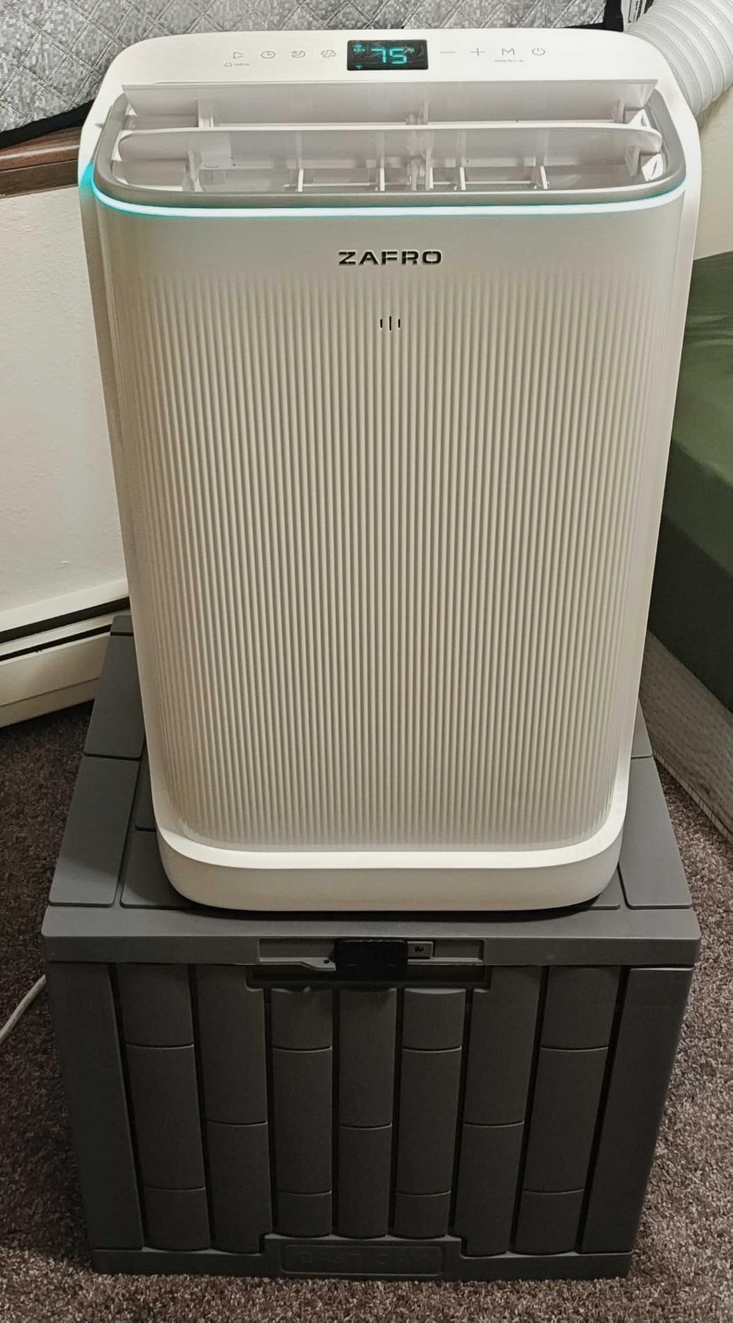 ZAFRO Smart Inverter Portable Air Conditioners, 14000 BTU (10000 BTU SACC) | Dual Hose Portable AC Unit with Energy Saving/Ultra Quiet(42dB 2026)/Drainage-free Cool/APP/Remote for Multi-Scenario Use customer photo 2