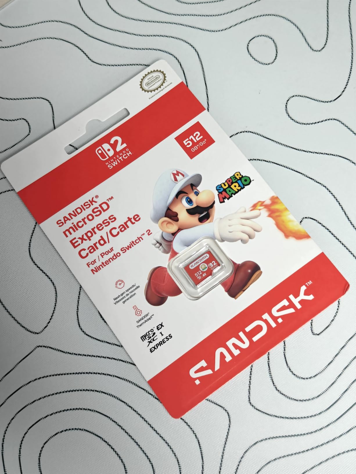SANDISK 512GB microSD Express Card for Nintendo Switch 2 - Speeds up to 880 MB/s, Read up to 650MB/s, Full HD customer photo 1