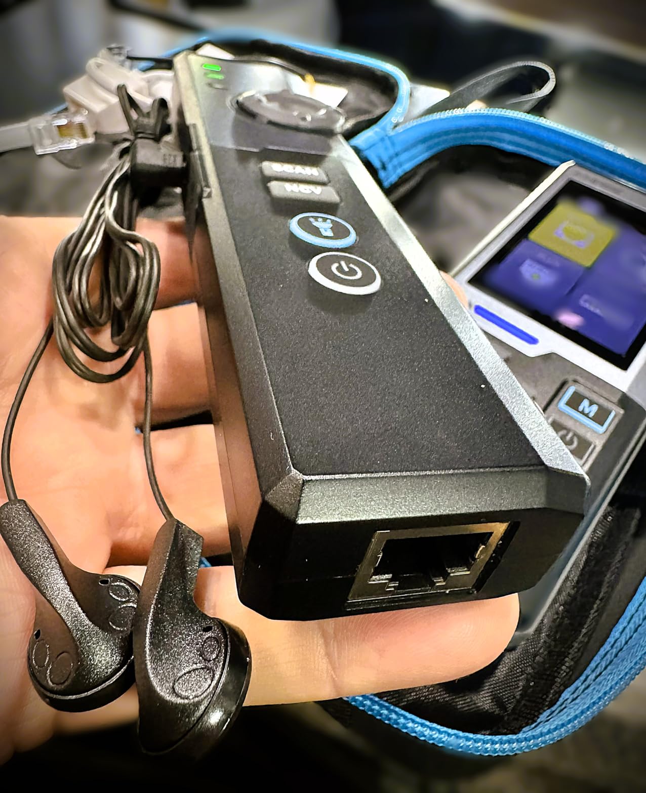 FNIRSI LPM-10A Network Cable Tester Kit, for CAT5 CAT5e CAT6 RJ11 RJ45 | Wire Tracer & Cable Toner with Wiremap, PoE, NCV, Length & 10/100/1000M Test for Network Installation & Repair, Rechargeable customer photo 1