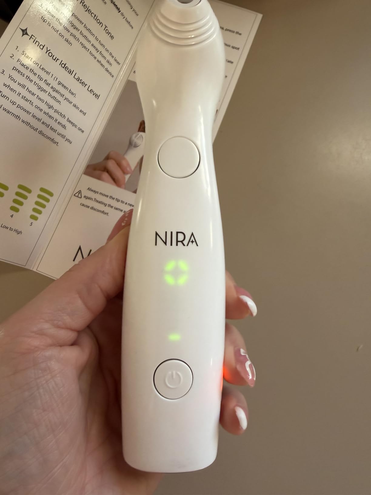 NIRA - FDA Cleared Anti Aging Laser, Red Light Mask Alternative, Face Laser | Clinically Proven Wrinkle Reduction, Longevity Technology, Pain Free Collagen Stimulation, Full Coverage Bundle Face Lasers customer photo 2