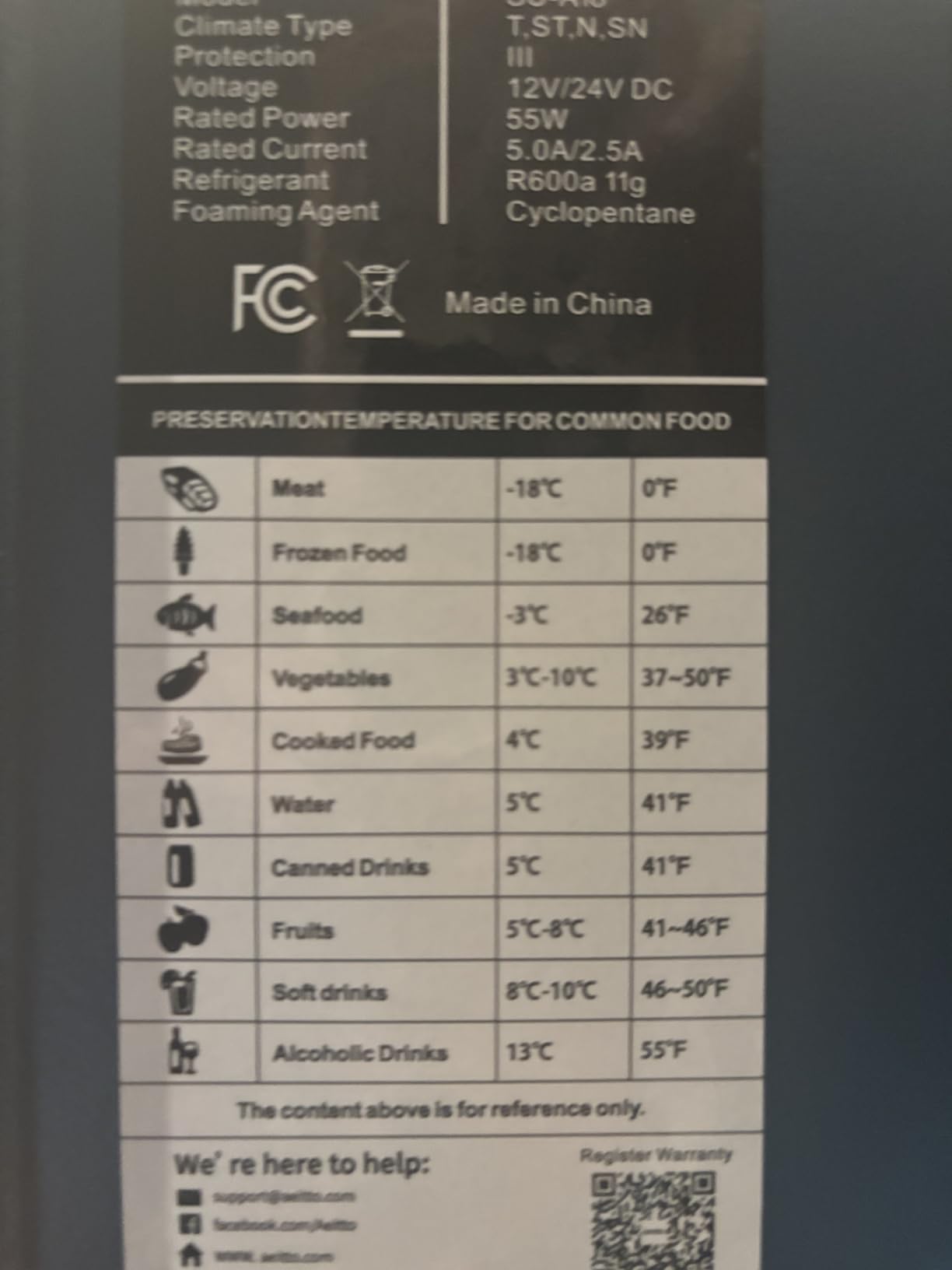 Aeitto 12 Volt Car Refrigerator 20Quart Car Fridge Freezer Electric Cooler Portable Cooler 12V Fridge RV Refrigerator -4℉-68℉ Temp Control 12/24V DC & 100-240V AC for Travel, Camping, RV, Road customer photo 1