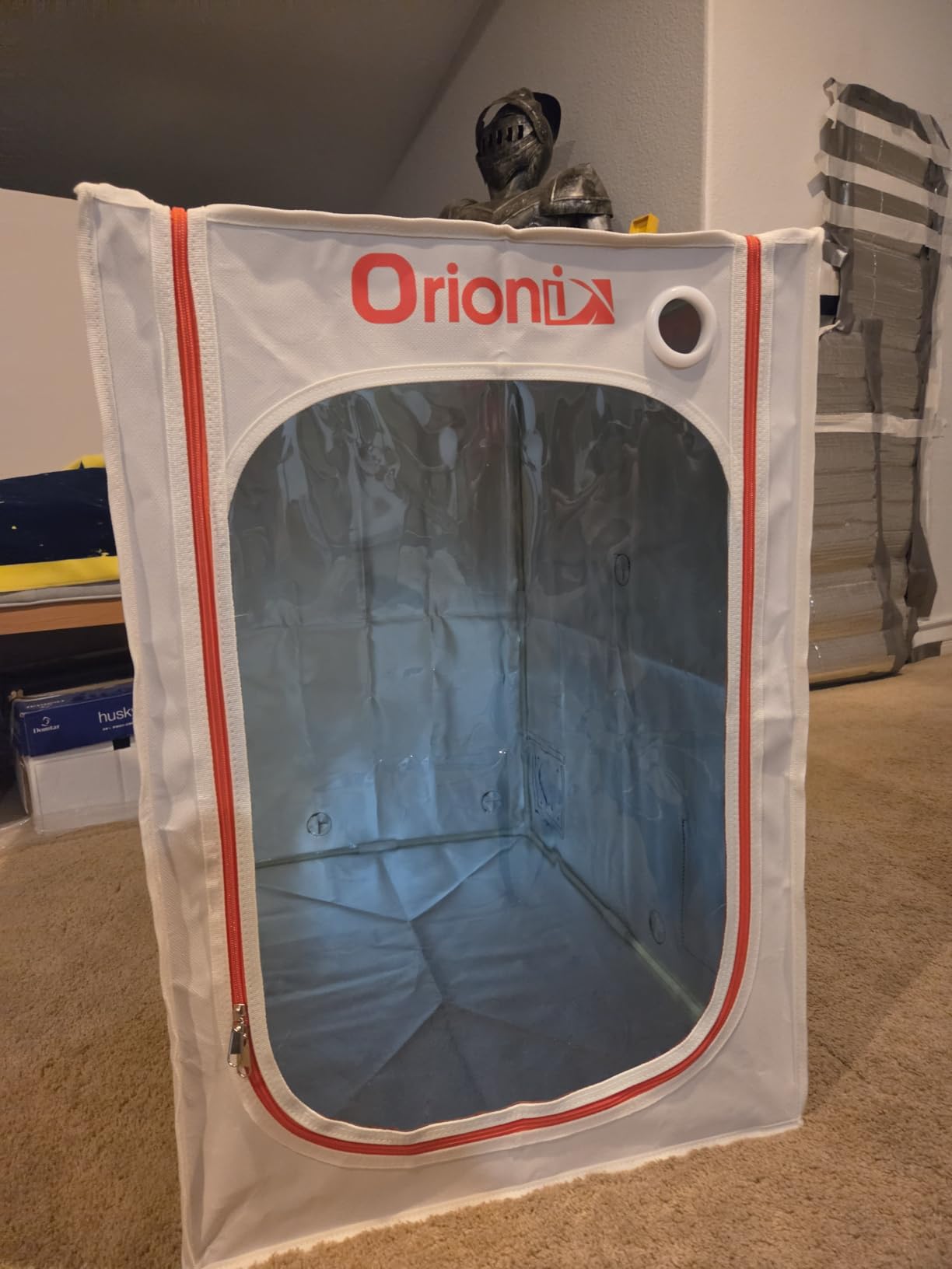 3D Printer Tent Enclosure for Anycubic Kobra X, Upgraded Large Cover with Ventilation & LED Light - Dustproof, Waterproof, Fireproof, Sound Dampening & Temperature Retaining, 19.7x26.8x28.3in customer photo 2