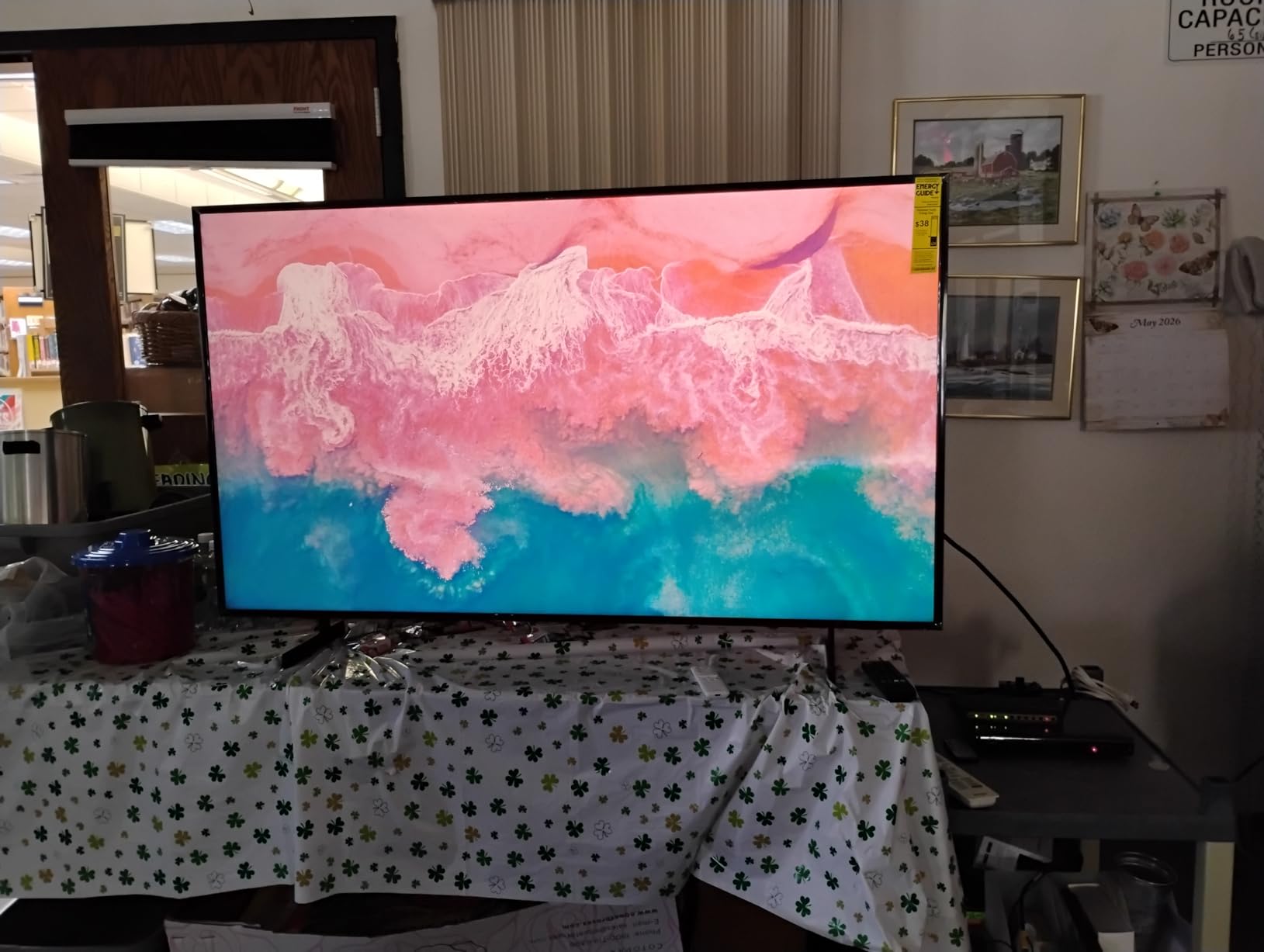 Samsung 85-Inch Class The Frame LS03HE Series Samsung Vision AI Smart TV (2026 Model, 85LS03HE) Glare Free with QLED, Supersize Picture Enhancer, Slim Fit Wall Mount Included, Alexa Built-in customer photo 1