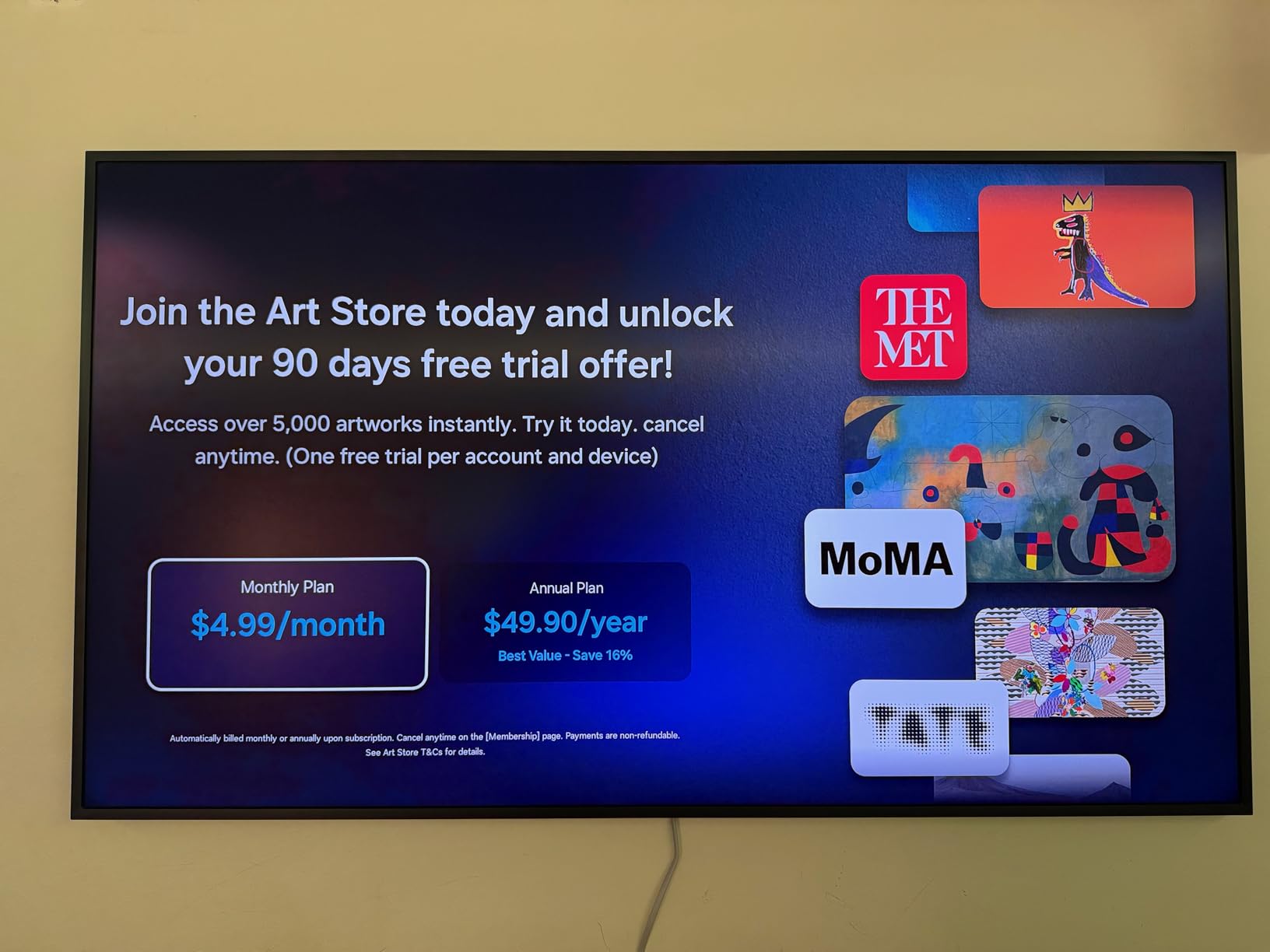 Samsung 55-Inch Class The Frame LS03HE Series Samsung Vision AI Smart TV (2026 Model, 55LS03HE) - Glare Free with QLED Mode/Store, Slim Fit Wall Mount Included customer photo 2