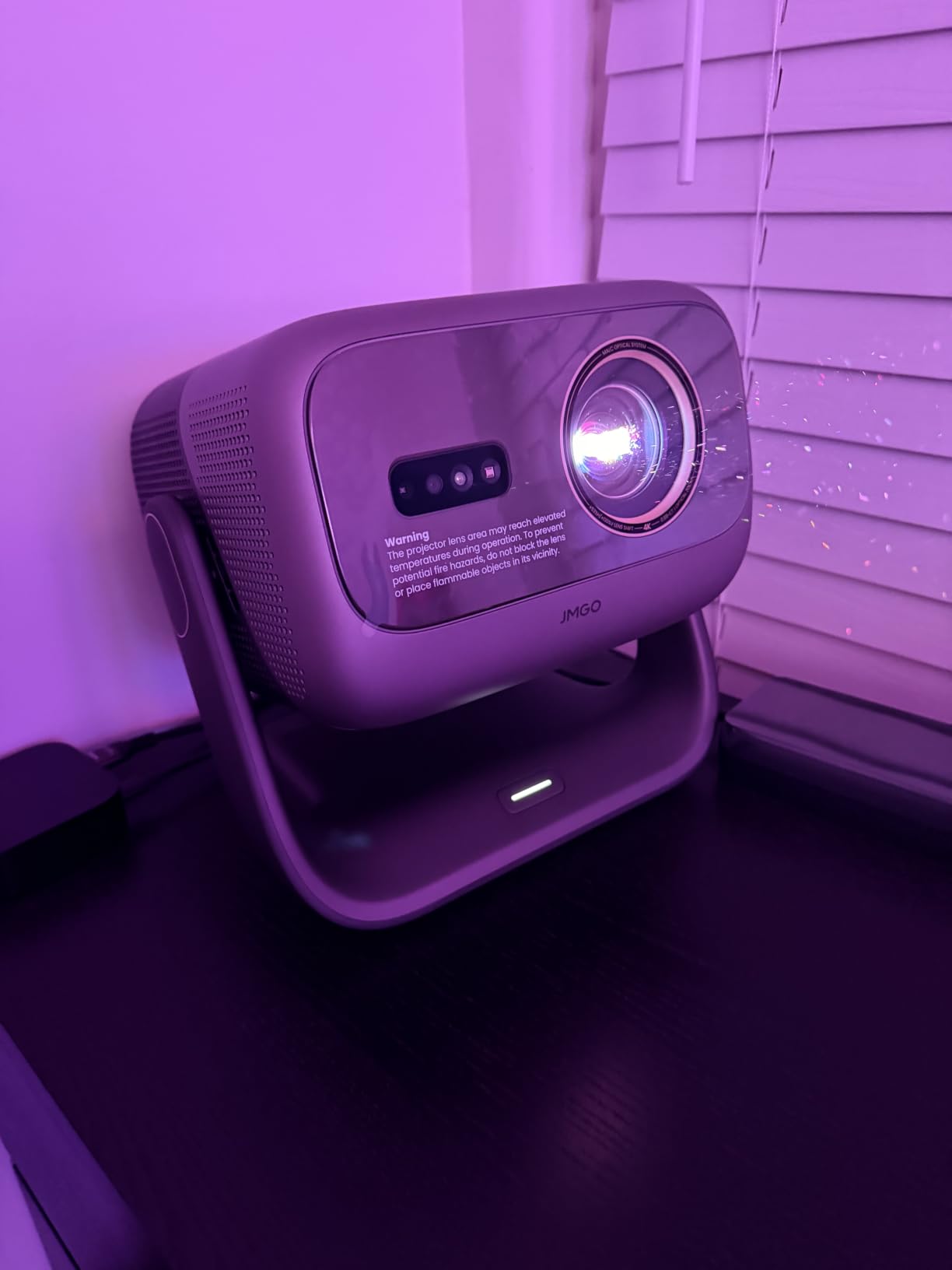 JMGO N3 Ultimate 4K Triple Laser Projector, 5800 ISO Lumens | 3-in-1 Lens Shift, Optical Zoom, AI Gimbal, 20000:1 (AI Dynamic Black Level), 1ms Low Latency, VRR & ALLM, Dolby Vision customer photo 1