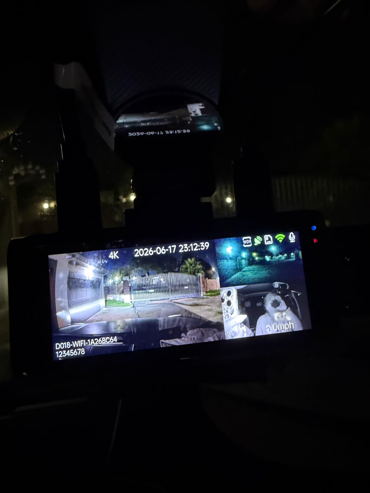 4K+4K+1080P 3 Channel Dash Cam, Free 128GB Card, AProX HD Night Vision | Dash Cam Front and Rear with Cabin, 5.8GHz WiFi6 - up to 20MB/s, App, GPS, G-Sensor, 24H Parking Mode, Support 512GB Max customer photo 2