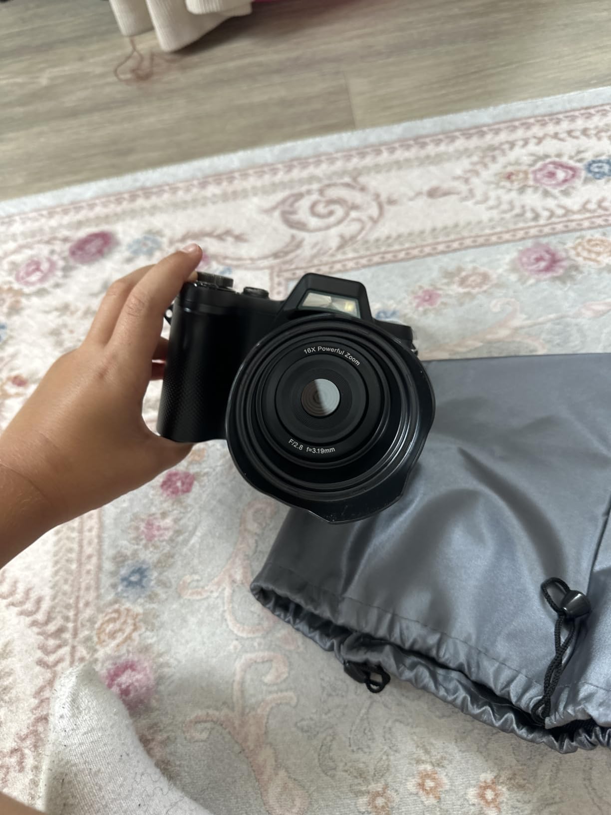 4K Digital Camera for Photography Travel, 56MP Autofocus Vlogging Camera for YouTube, 16X Zoom with 3
