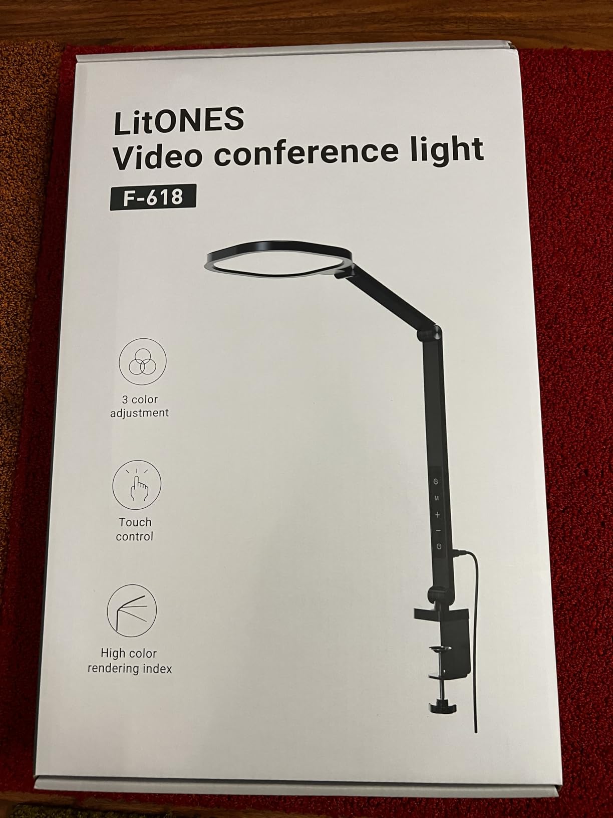 Remote LED Desk Lamp with Clamp, Metal Arm, CRI 97.8, 30 Modes | Eye-Care, Pro Lighting for Zoom Meeting, Streaming, Podcasting, 360° Rotatable, Memory, Timer, Touch control customer photo 1