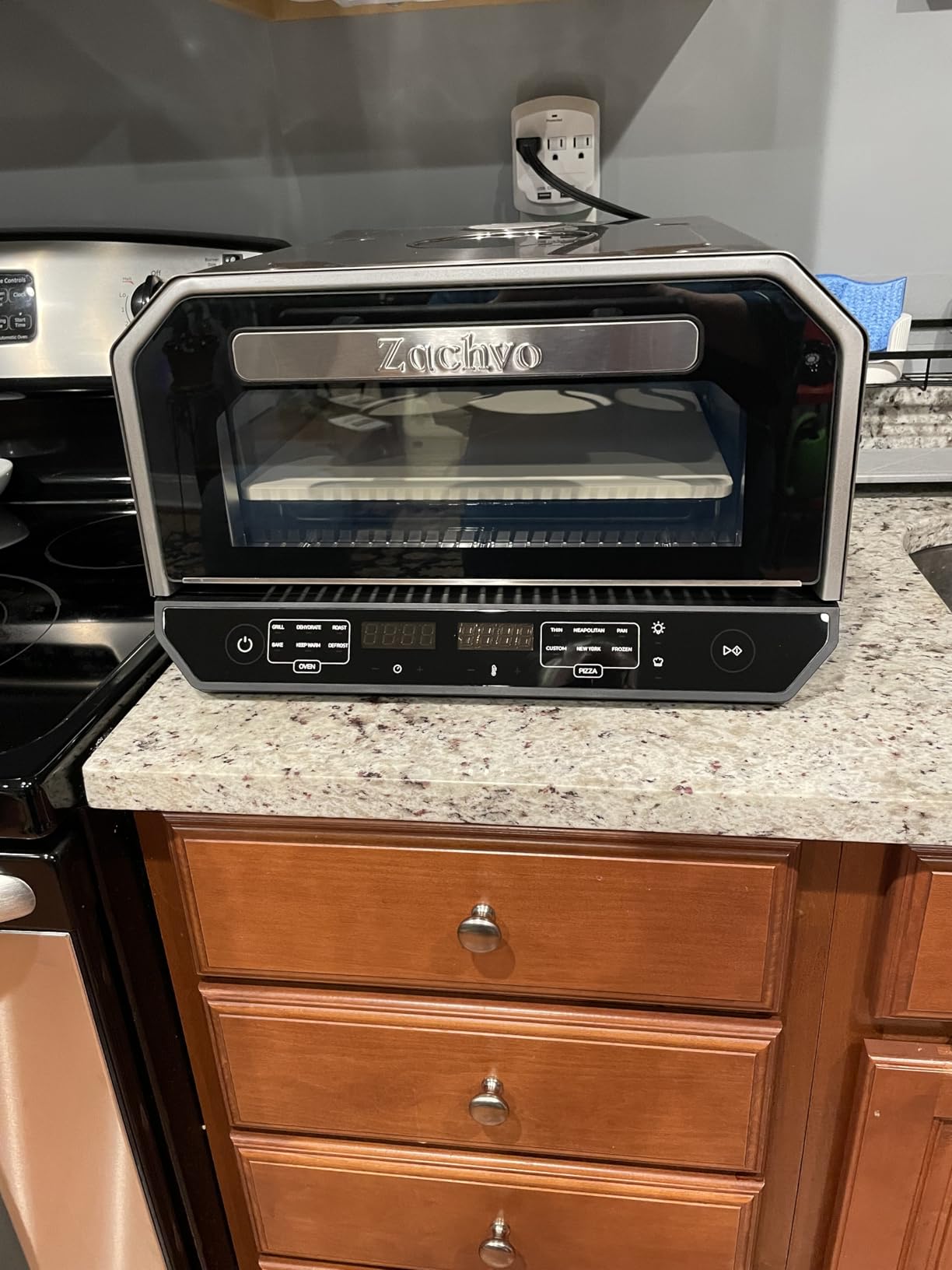 13-in-1 Countertop Pizza Oven, 90-Second 12 Inch Pizza, up to 850°F, 6 Presets & 6 Bake Modes, PID Control, Expert Mode Makes 5 in 30 Min for Home Pizzeria, Top Window & On-Demand Light, Black customer photo 1