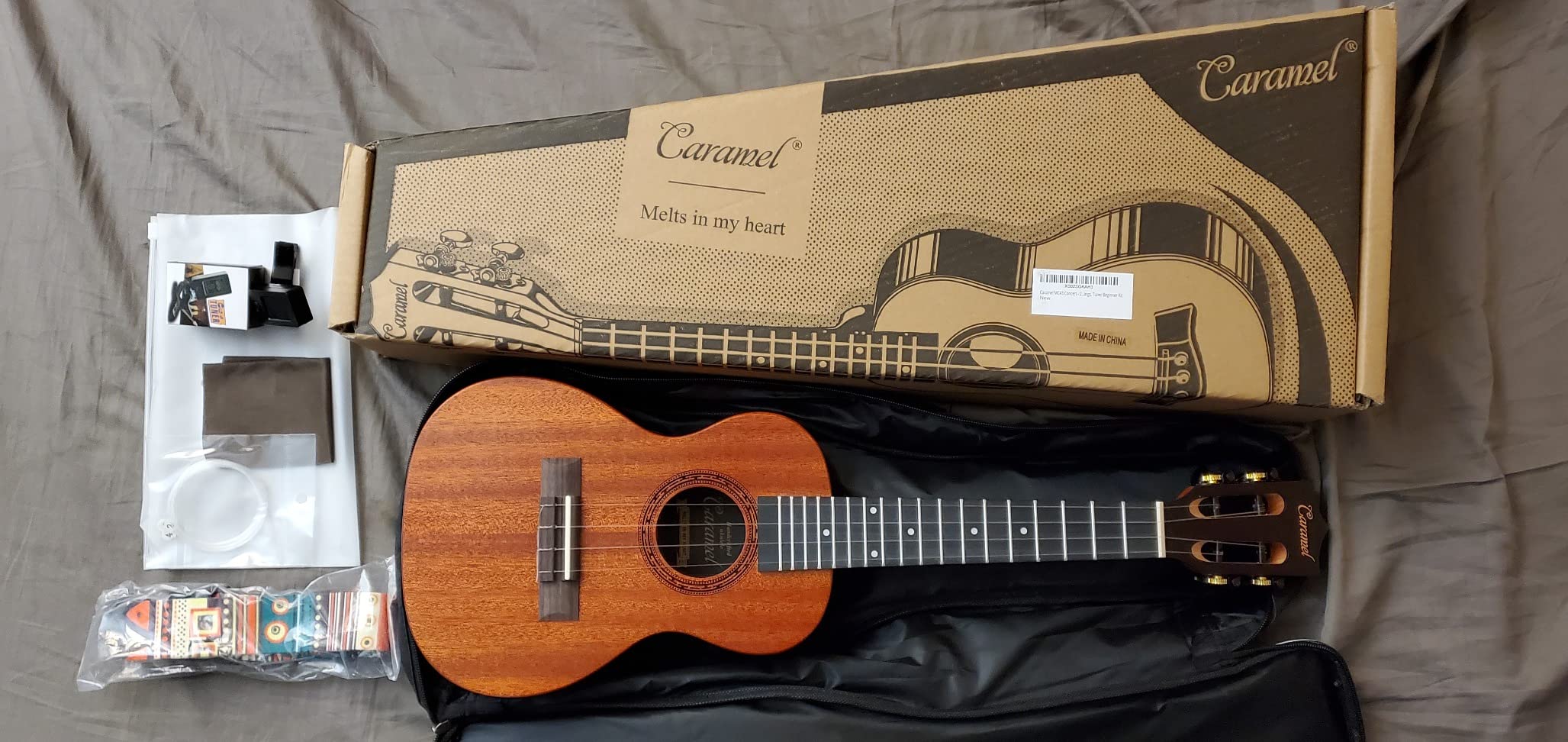 Caramel BAM48 30 Inch Ukulele Red African Mahogany Starter Kit customer photo 2