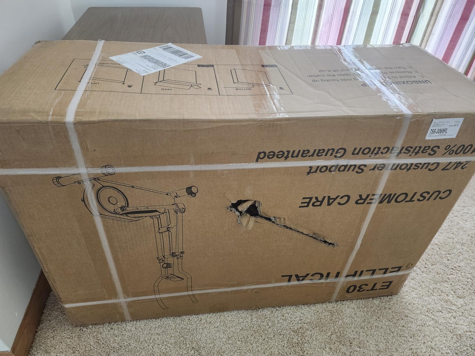 Elliptical Exercise Machine with 15.5''-17'' Stride & Heart Rate Grips, Ultra Silent Magnetic Elliptical Machine for Home with 16 Levels Resistance and LCD Monitor, 400 LBS Weight Capacity customer photo 1