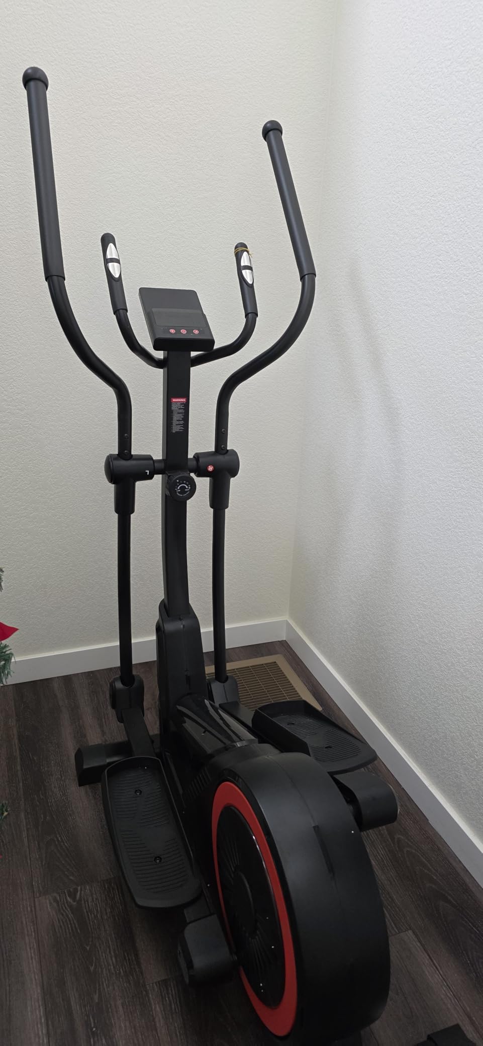 Elliptical Exercise Machine with 15.5''-17'' Stride & Heart Rate Grips, Ultra Silent Magnetic Elliptical Machine for Home with 16 Levels Resistance and LCD Monitor, 400 LBS Weight Capacity customer photo 2