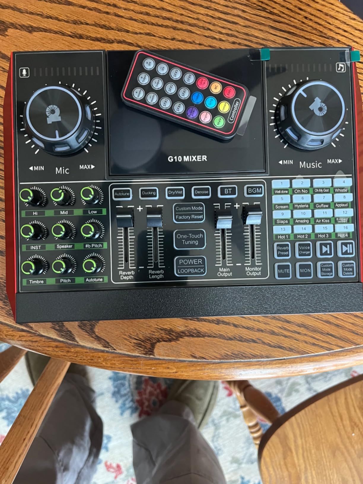 TENLAMP G10 Creator Audio Mixer Bundle with Dual Mics for Podcast Streaming | Professional audio for two creators with noise reduction, studio voice effects and Bluetooth connectivity. customer photo 1