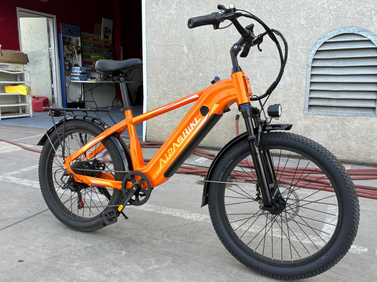 Aipas C2 Max Electric Bike for Adults, 1100W Peak, 85-Mile Range Ebike | 48V 18Ah Removable Battery, 24