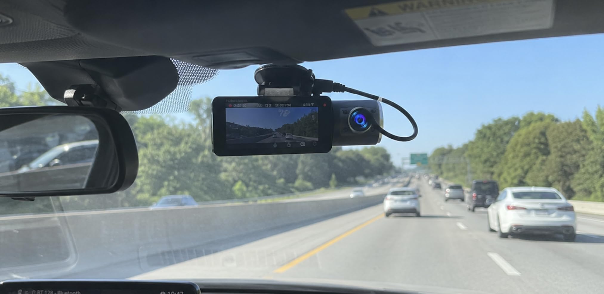 4K Dash Cam Front and Rear, Full HD 3 Channel Dashcam, Free 128GB Card | built-in 5.8GHz WiFi Built-in GPS, Collision sensor, night vision, HDR, 3.16