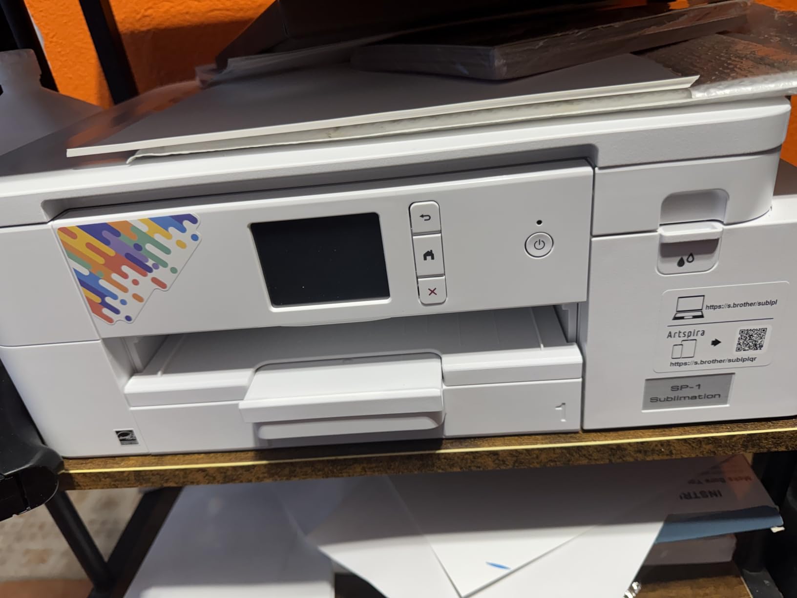 Brother Sublimation Printer, Color Ink Cartridge Set and 100 Sheets Sublimation Paper customer photo 2