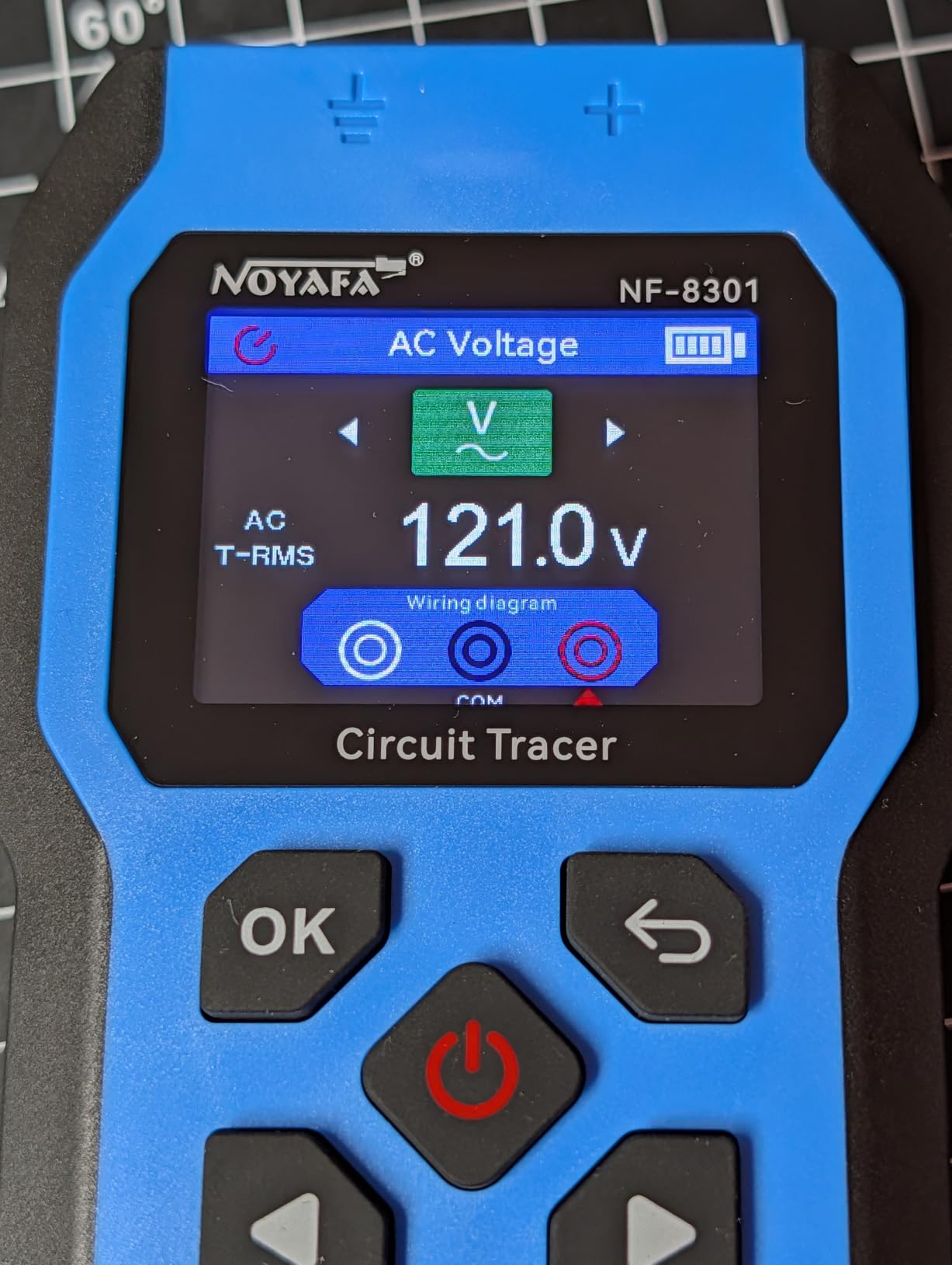 NOYAFA Underground Wire Locator with Multimeter, 8 Ft Max Detect Depth | 3280 FT 12-1000V NVC Buried Circuit Tracer for Fuses, Irrigation, Metal Pipes Wall Wires Utility Cable Locator- NF-8301Blue customer photo 1