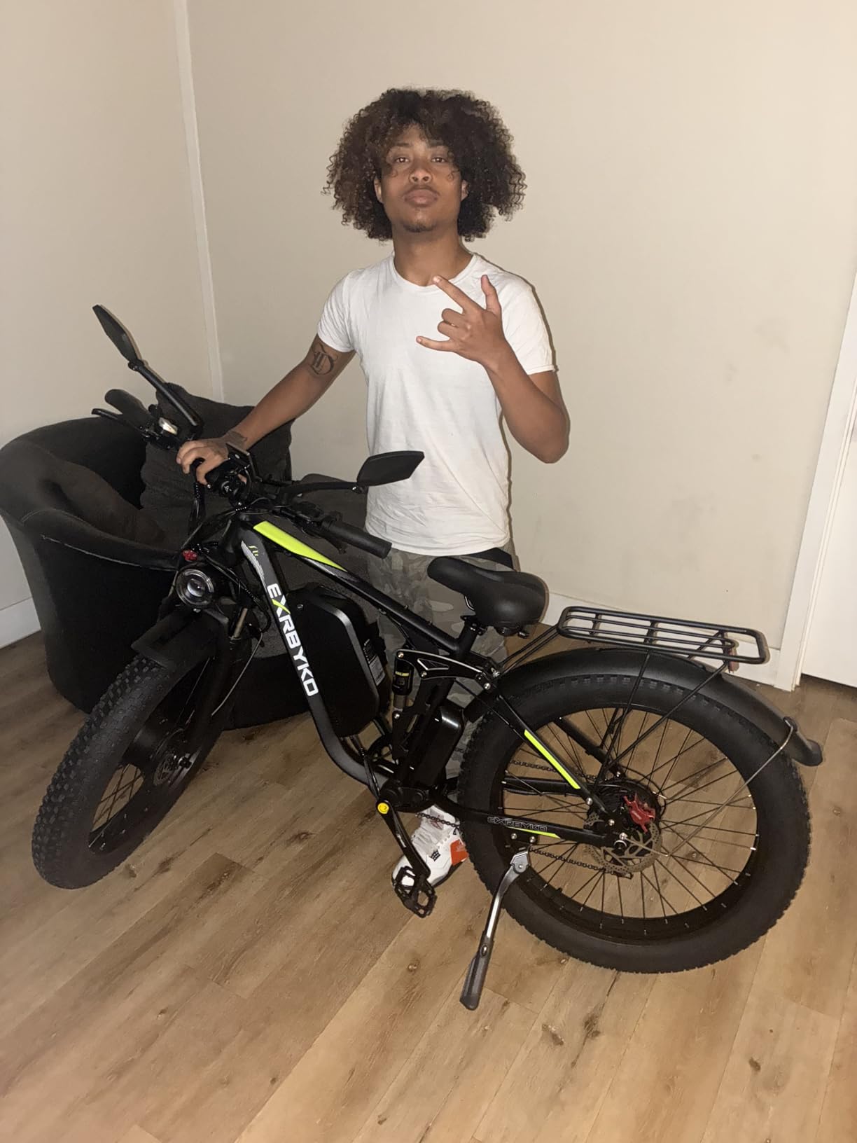 Electric Bike for Adults 51MPH 6000W Peak Dual Motor Fast Ebike 36Ah 52V Full Suspension 26