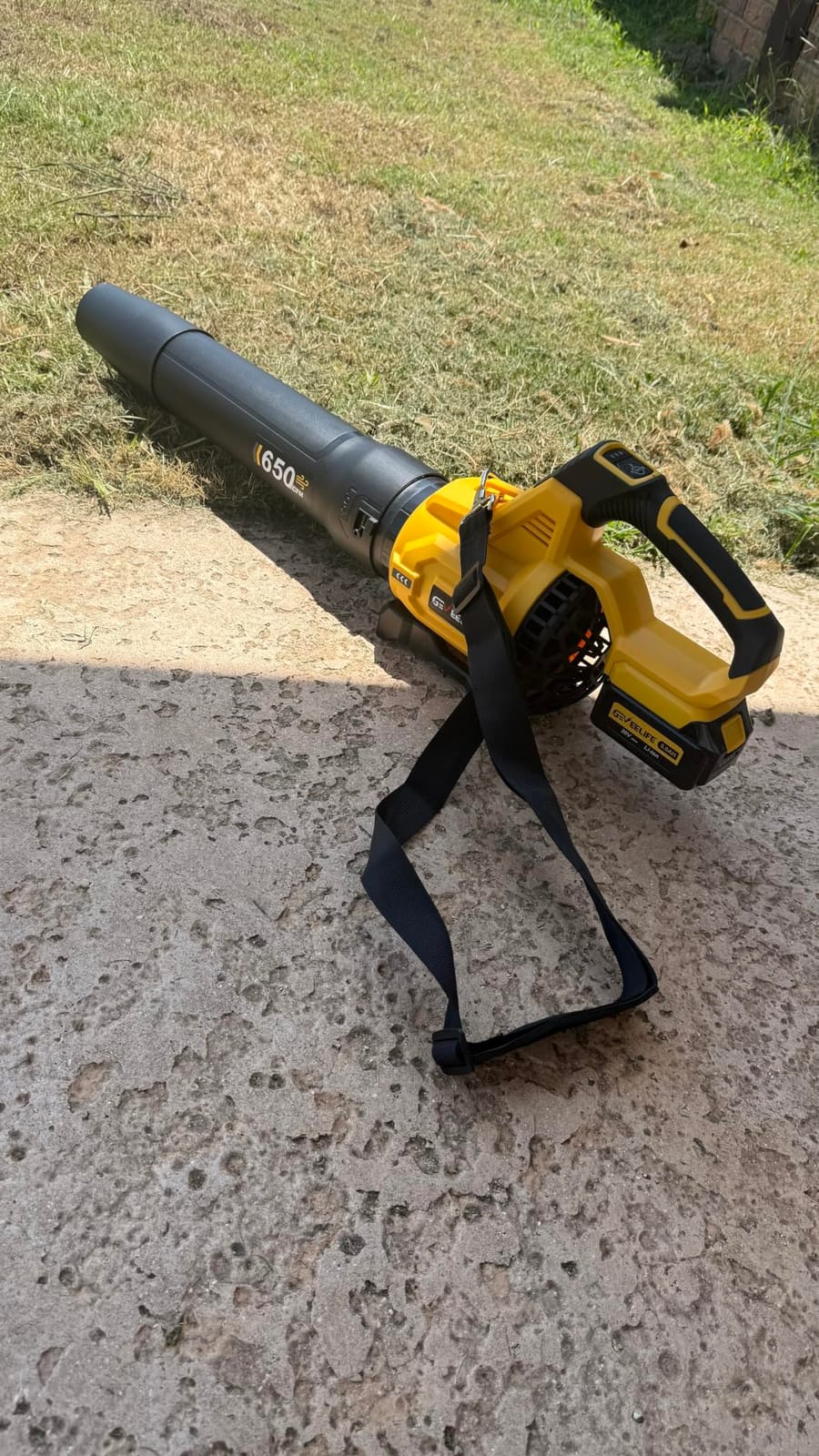 LOSART Leaf Blower Cordless, 650CFM & 3 Speed Levels, 1200W Electric Cordless Leaf Blower with 2 x 5.0Ah Batteries & Fast Charger customer photo 1