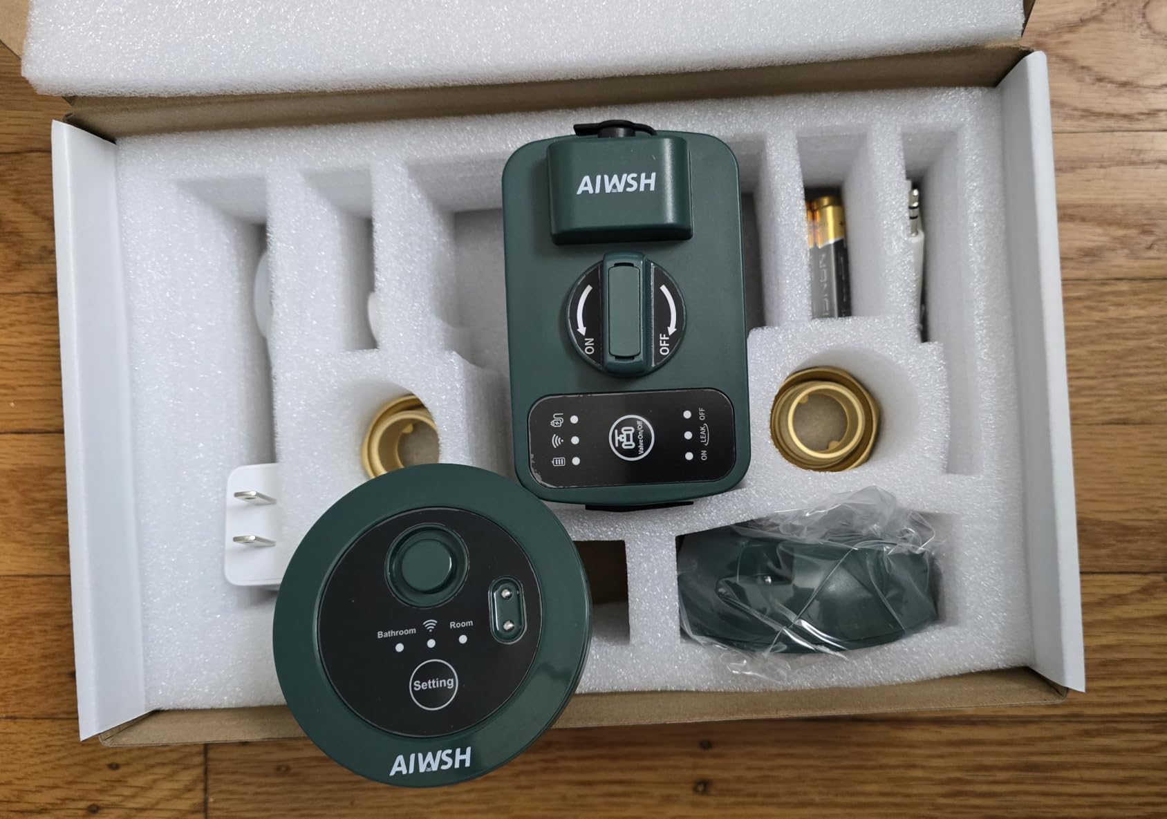 Smart Water Auto Shut Off Valve & Leak Detector, Real-Time Leak Detection, Whole-Home Leak Protection System, 15 Sec Automatic Shut-Off, 1640 ft LoRa Coverage, No WiFi Required, Fits 3/4