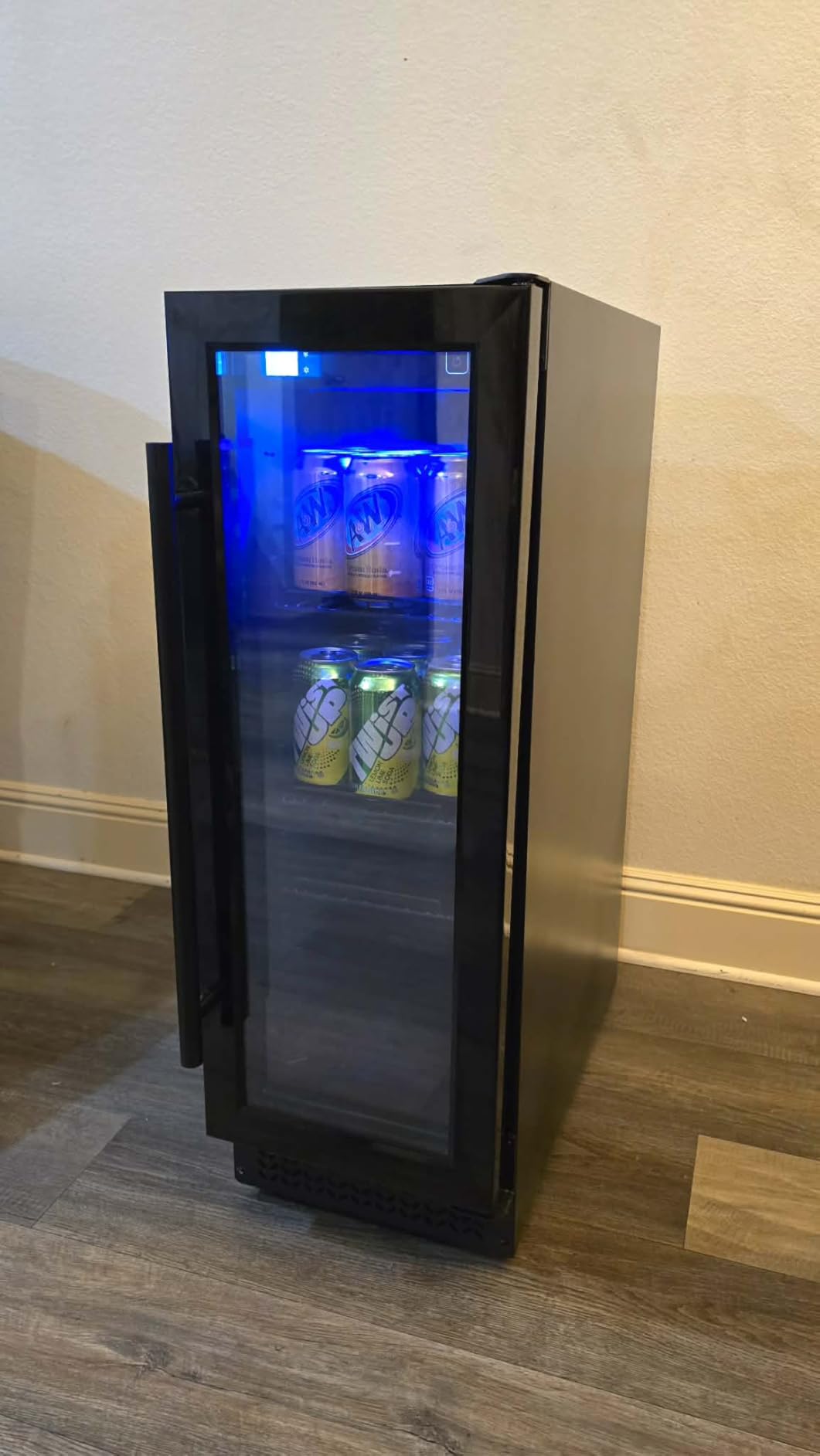 24 Inch Outdoor Beverage Refrigerator, 180 Cans Drink Fridge with Stainless Steel Door Built-In or Freestanding, Outdoor Fridge for Patio & Waterproof for Soda Beer Wine-Kitchen Bar Office customer photo 2